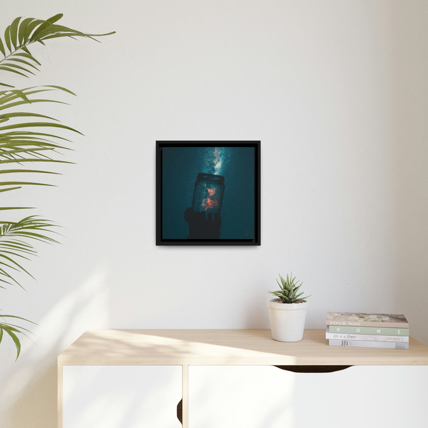 Star Catcher - Matte Canvas, Black Frame