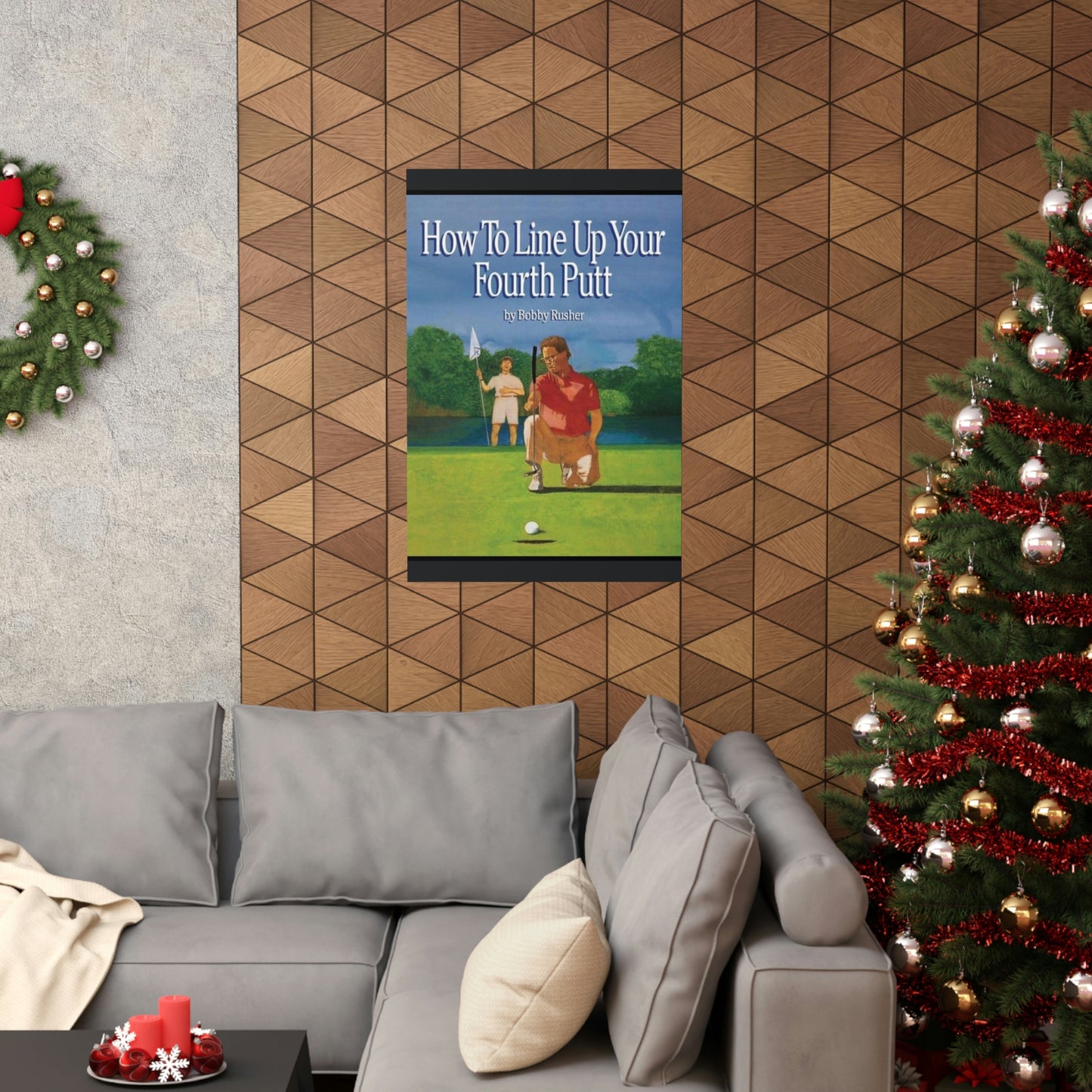 How to Line Up Your fourth Putt - Matte Vertical Posters