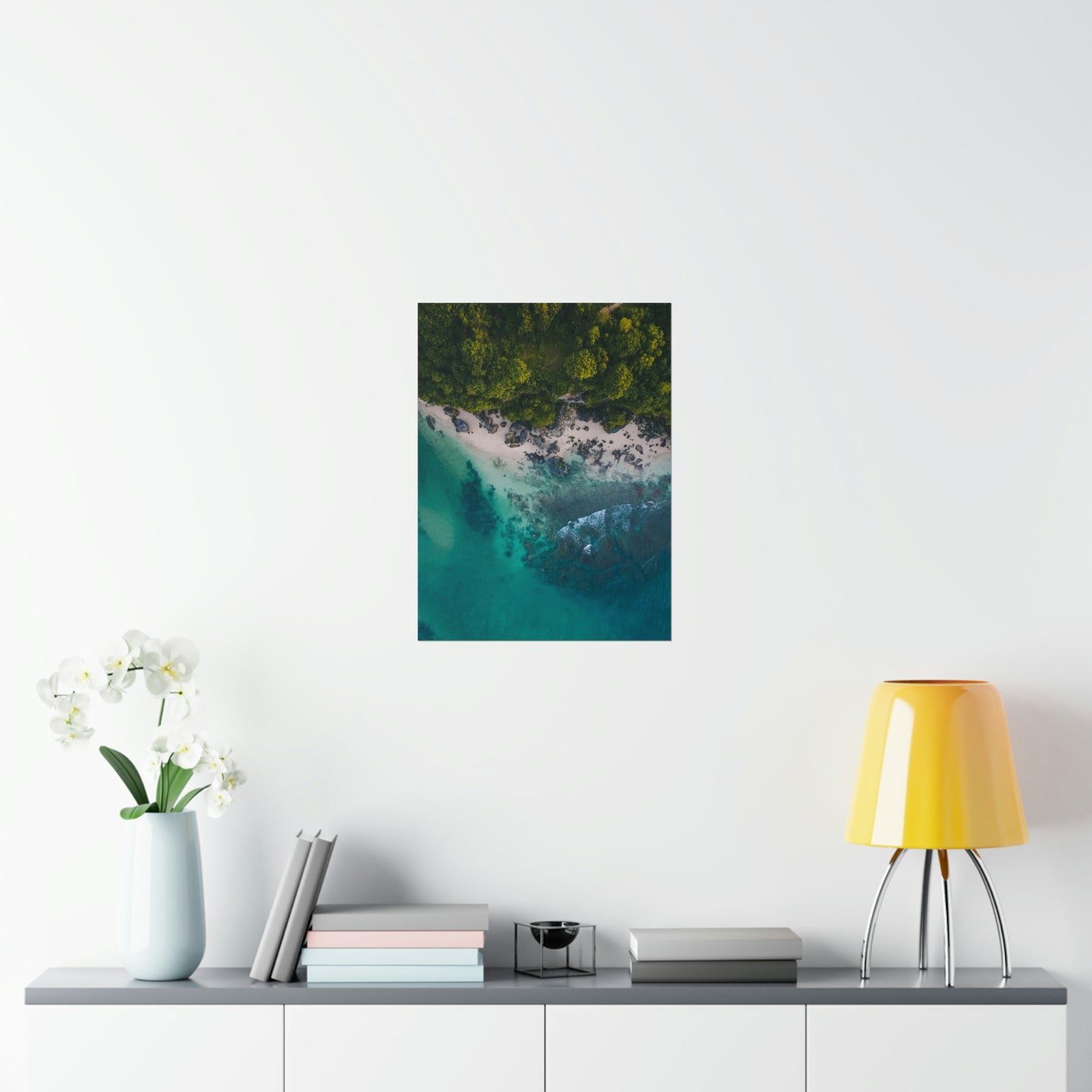 Scenic Beach Waves Premium Matte Poster