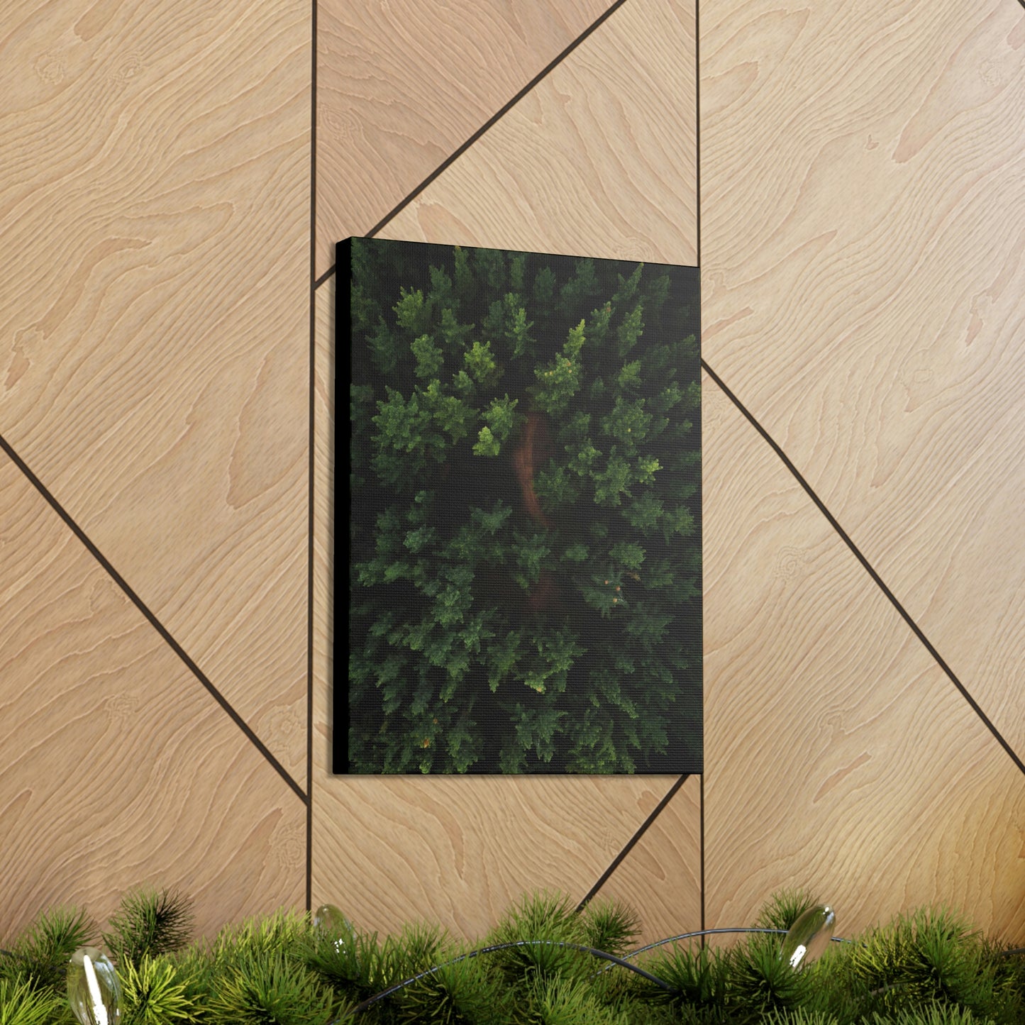 Forest eagle-view - Canvas Gallery Wraps