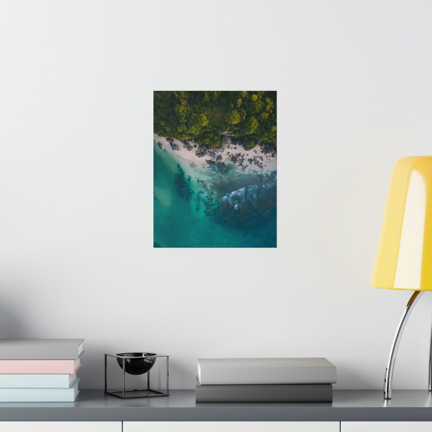Scenic Beach Waves Premium Matte Poster