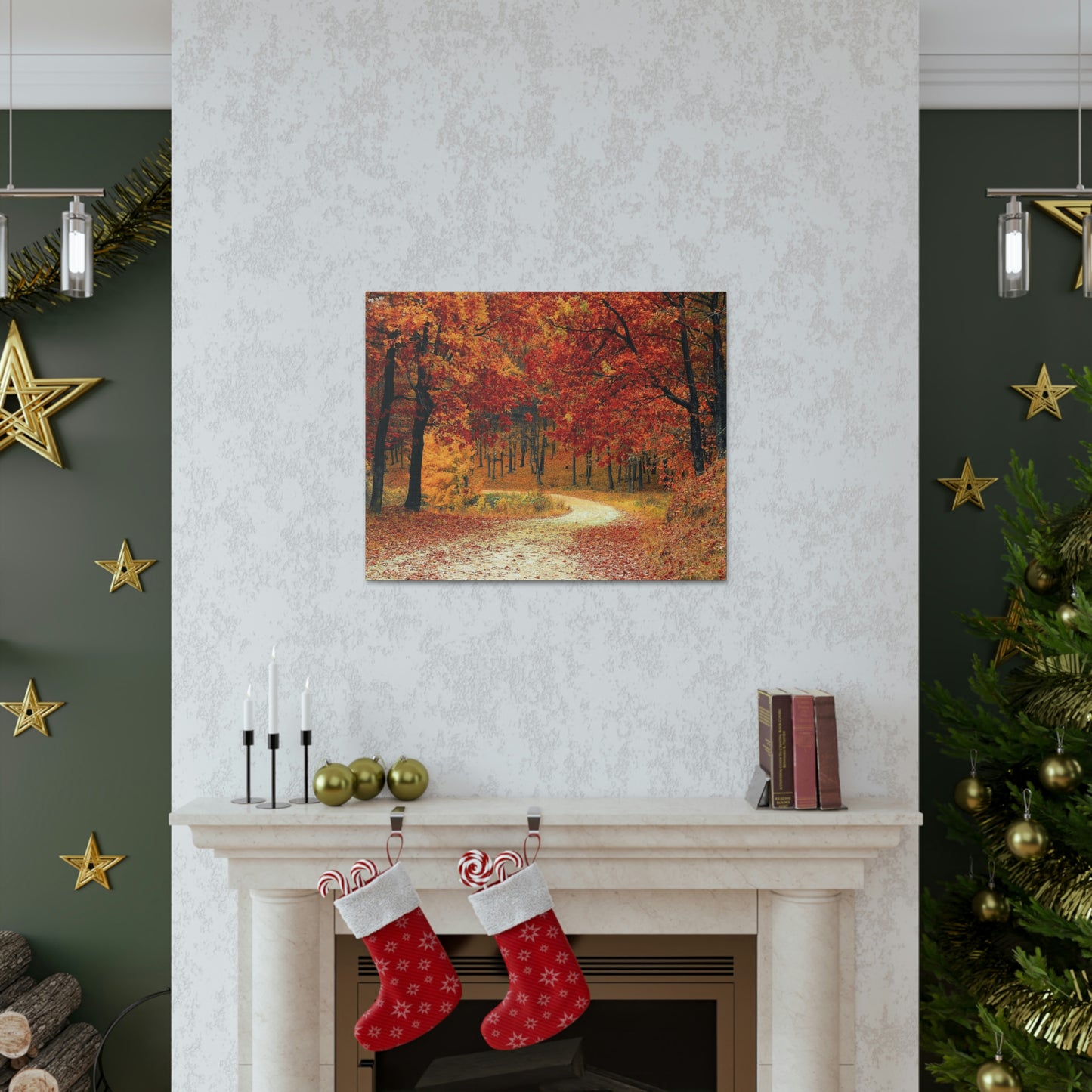 Fall Trail - Foliage forest - Canvas Gallery Wraps