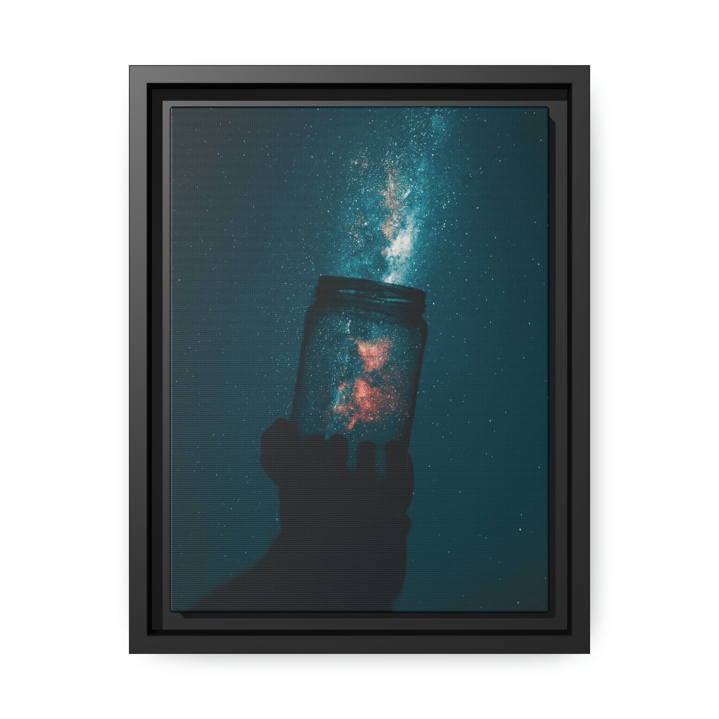 Star Catcher - Matte Canvas, Black Frame