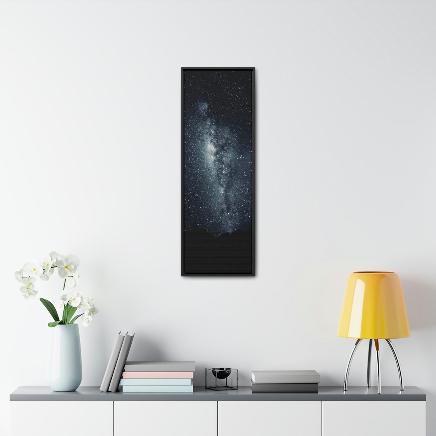 Star Scape, Stars, Space, Galaxy, Night sky - Gallery Canvas Wraps, Vertical Frame