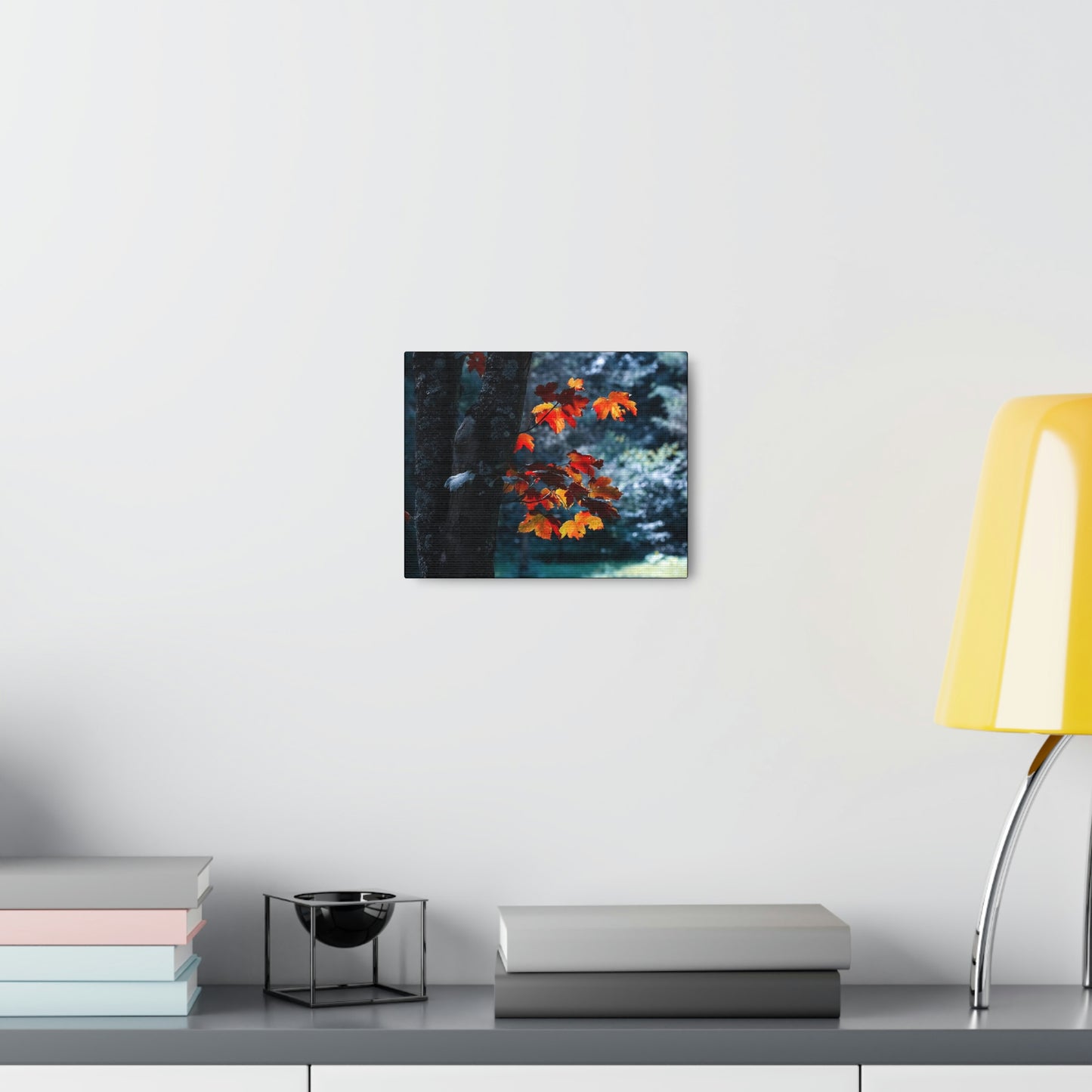 The last Leaves, Fall, Foliage, Nature, Forest - Canvas Gallery Wraps