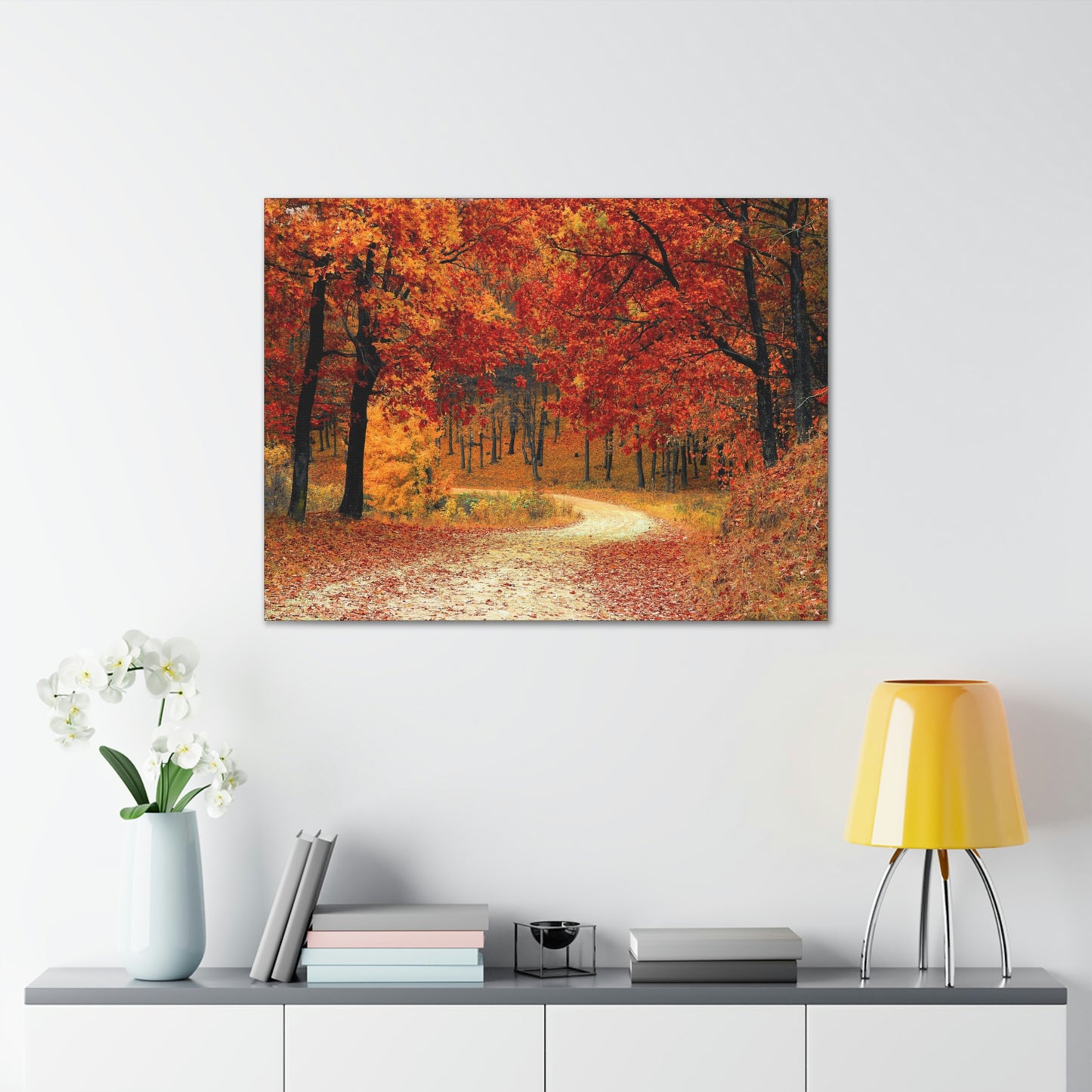 Fall Trail - Foliage forest - Canvas Gallery Wraps