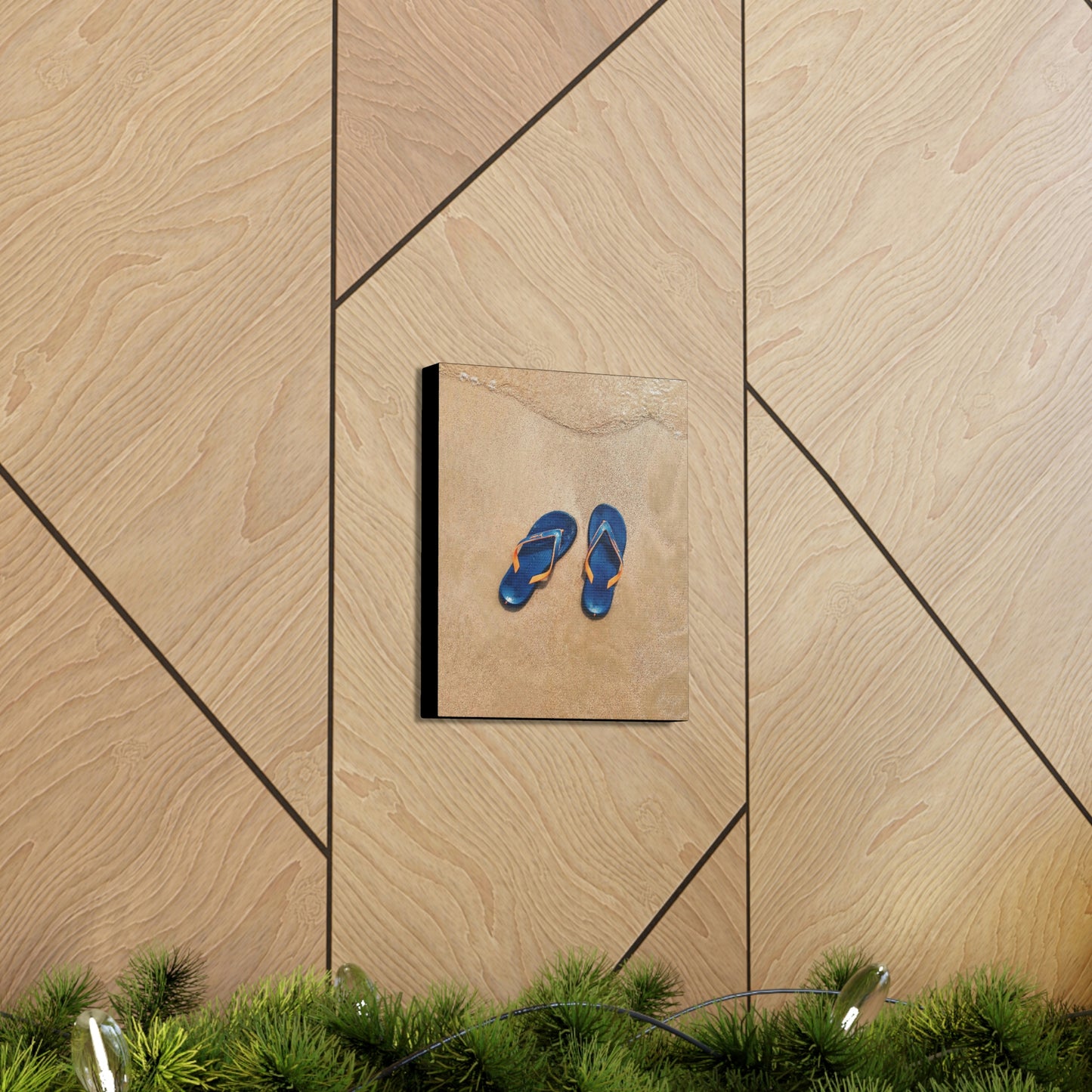Beachin flip flops - Canvas Gallery Wraps