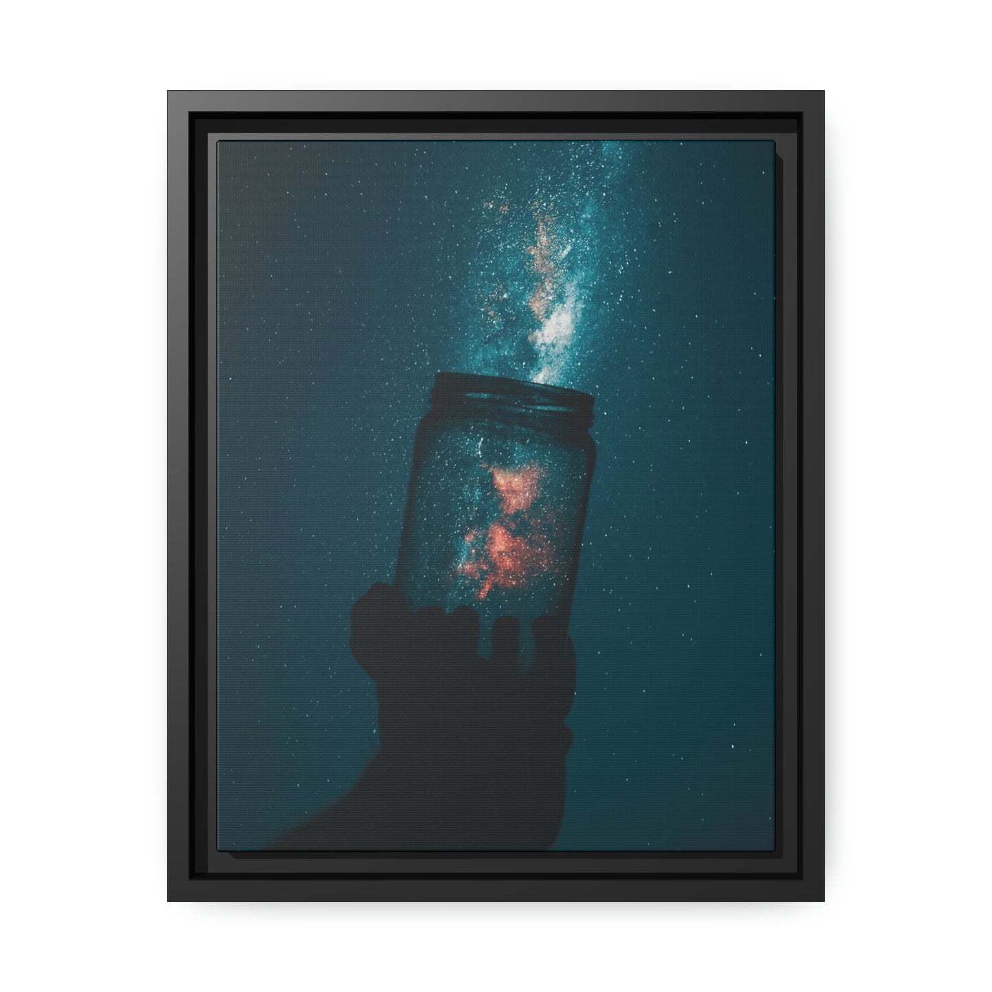 Star Catcher - Matte Canvas, Black Frame