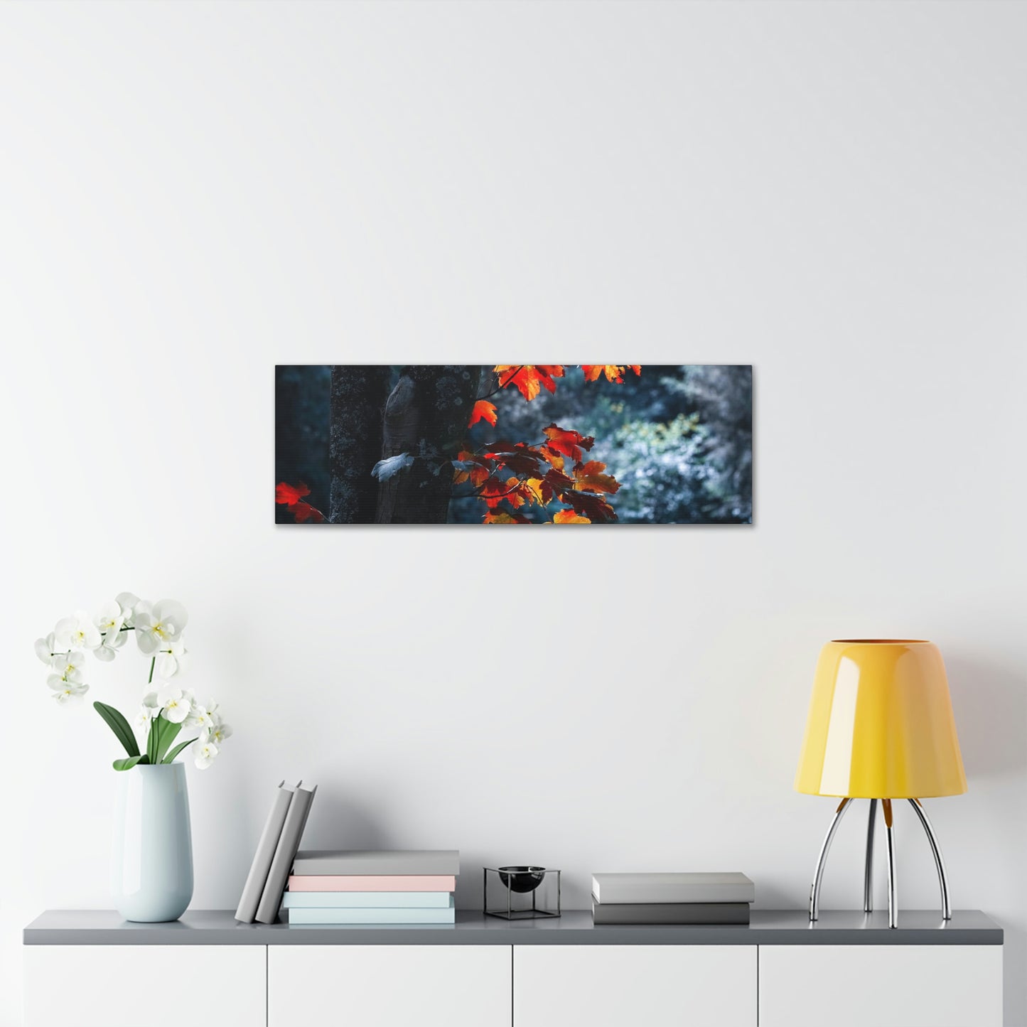 The last Leaves, Fall, Foliage, Nature, Forest - Canvas Gallery Wraps