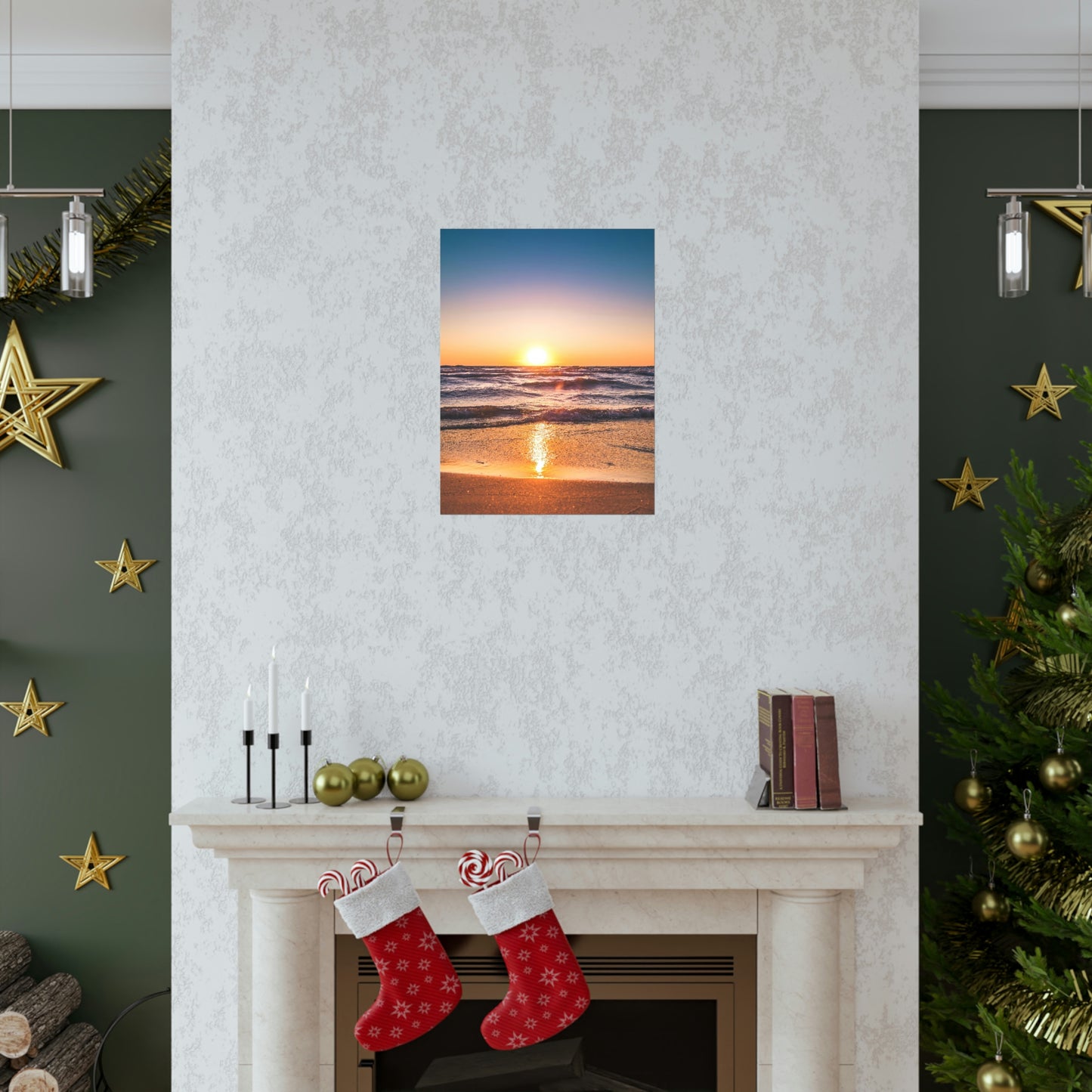 Beach Sunset Premium Matte Vertical Posters