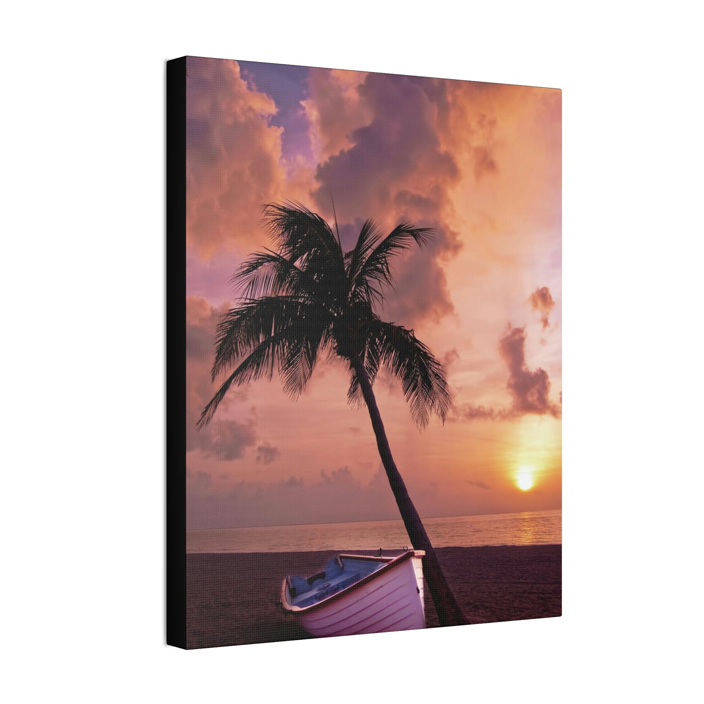 Beach Sunset Polyester Canvas
