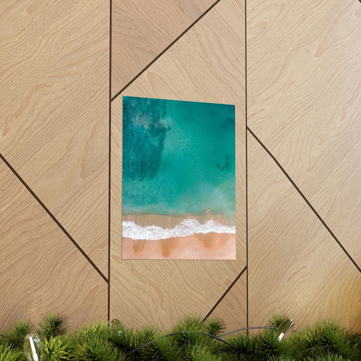 Beach Waves Matte Vertical Posters