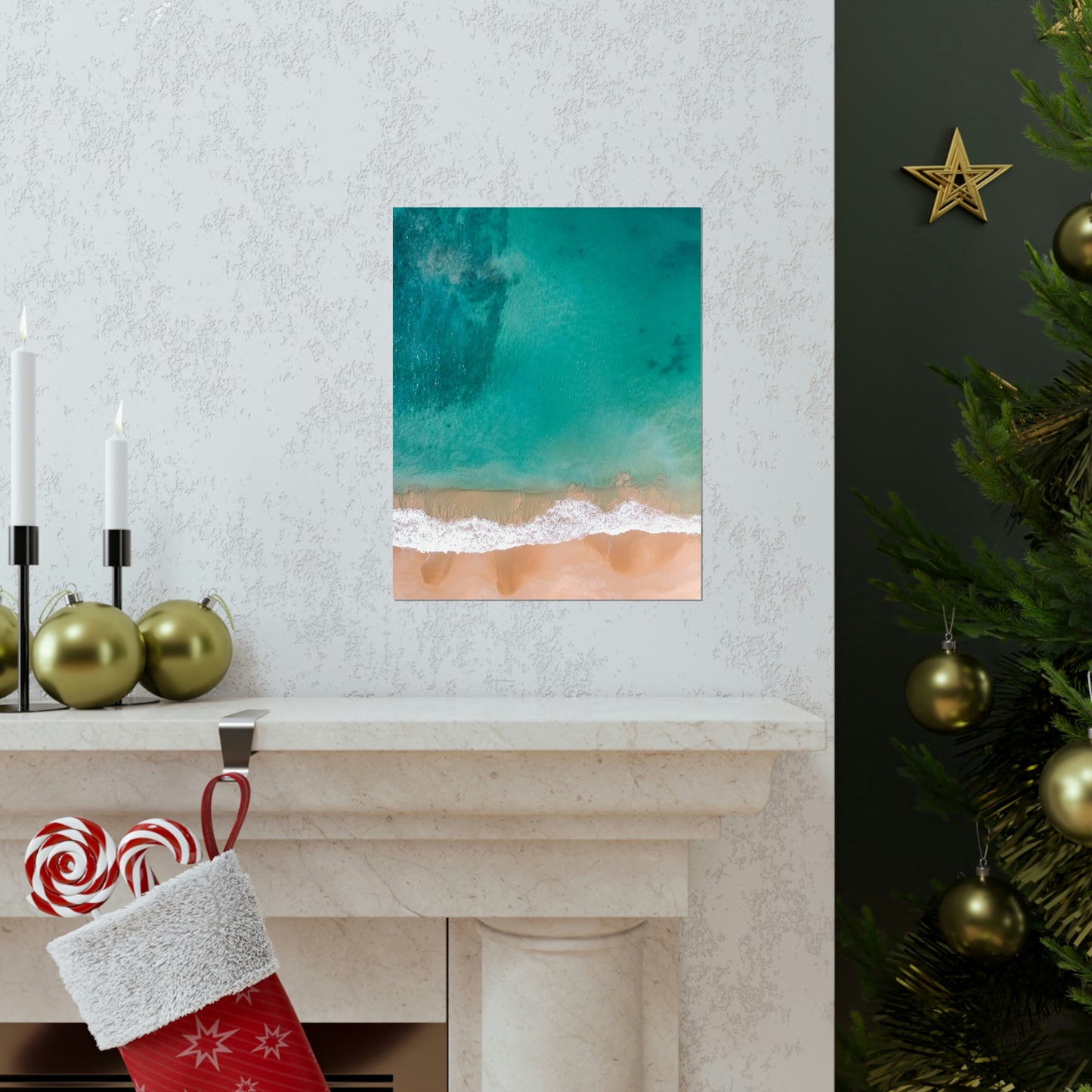 Beach Waves Matte Vertical Posters