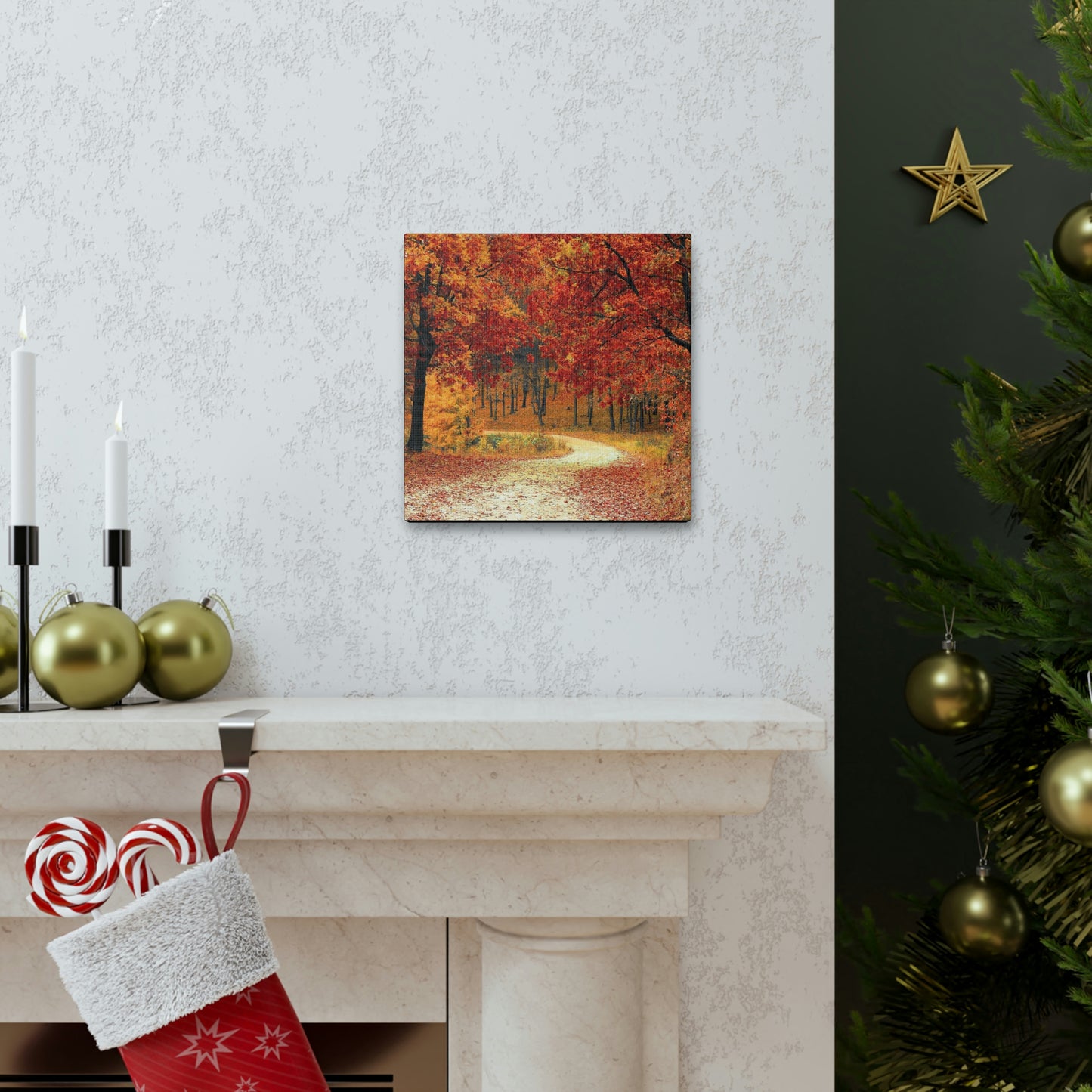 Fall Trail - Foliage forest - Canvas Gallery Wraps