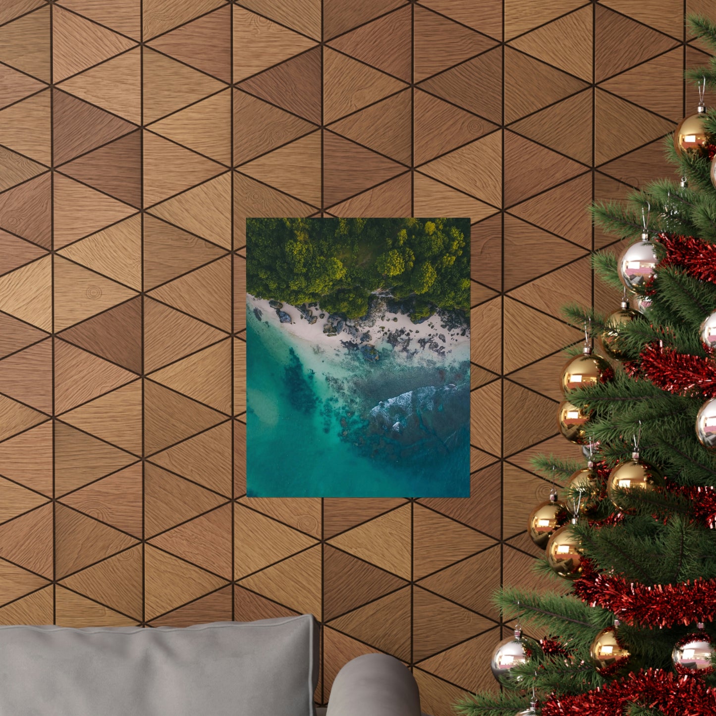 Scenic Beach Waves Premium Matte Poster