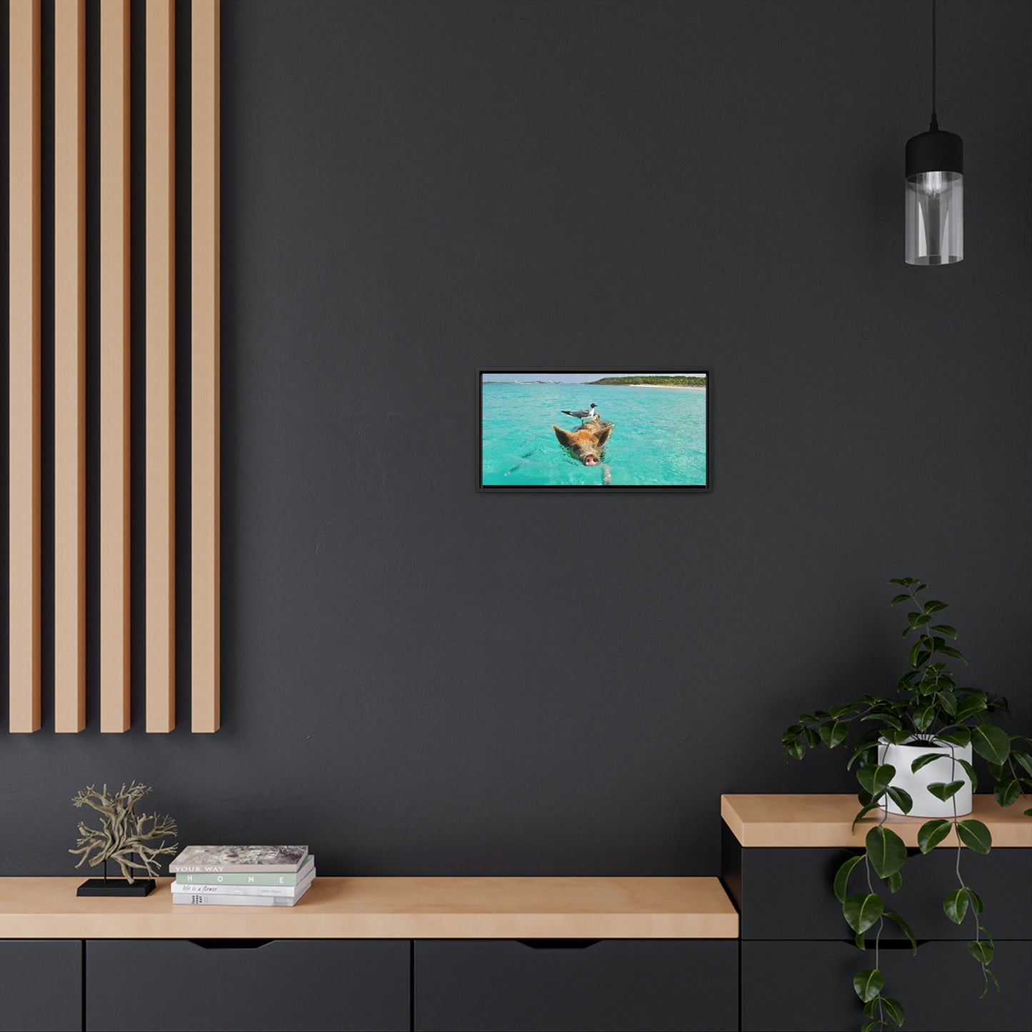 Ocean hog - Gallery Canvas Wraps, Horizontal Frame