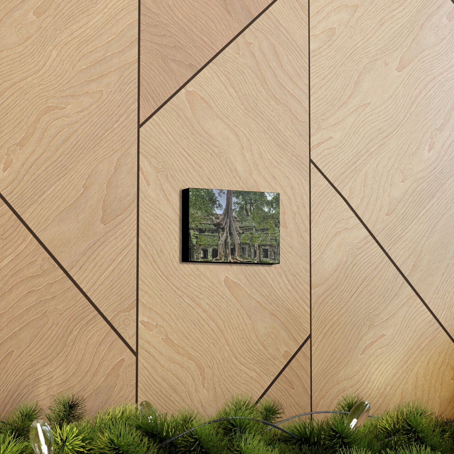 Jungle Temple - nature, trees Canvas Gallery Wraps