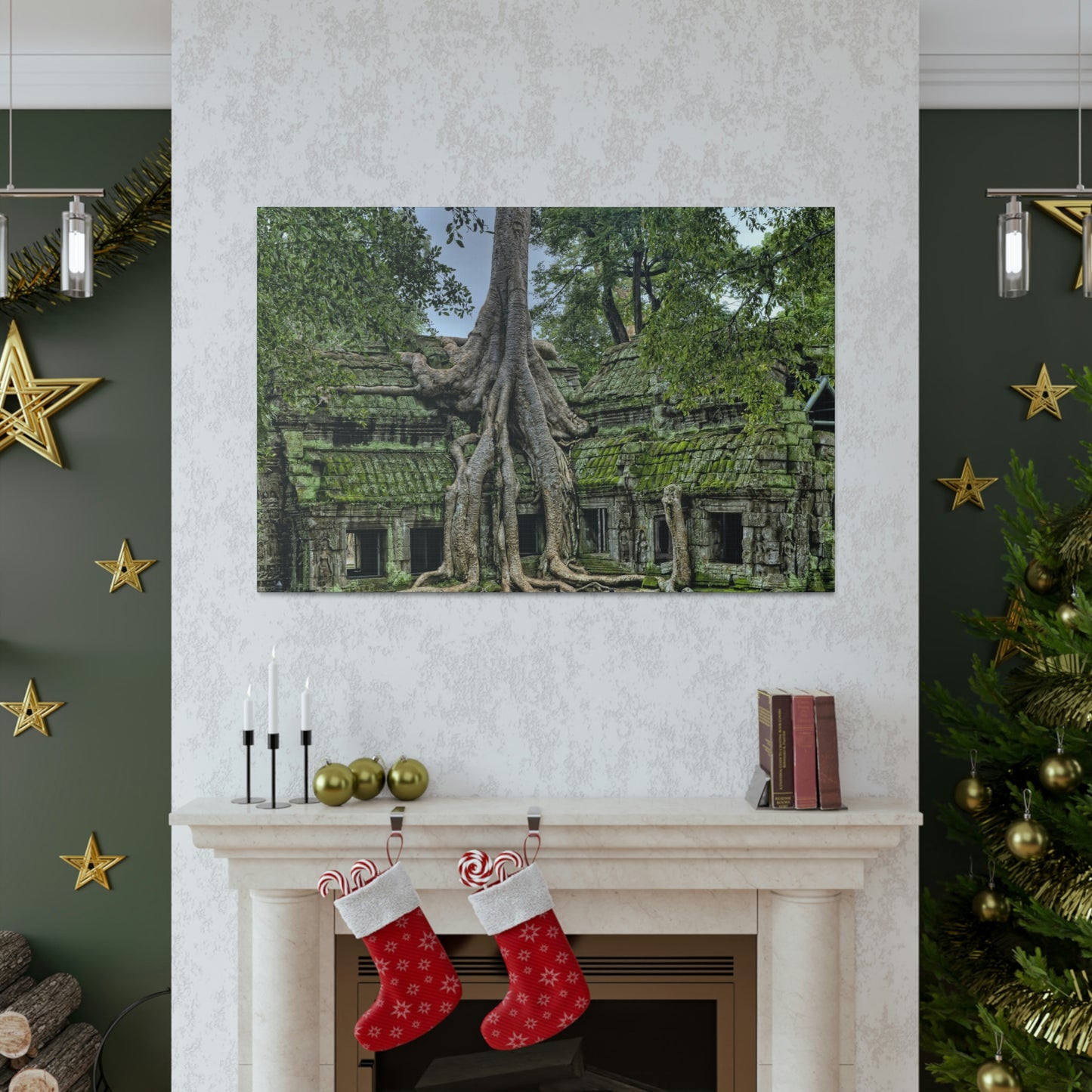 Jungle Temple - nature, trees Canvas Gallery Wraps