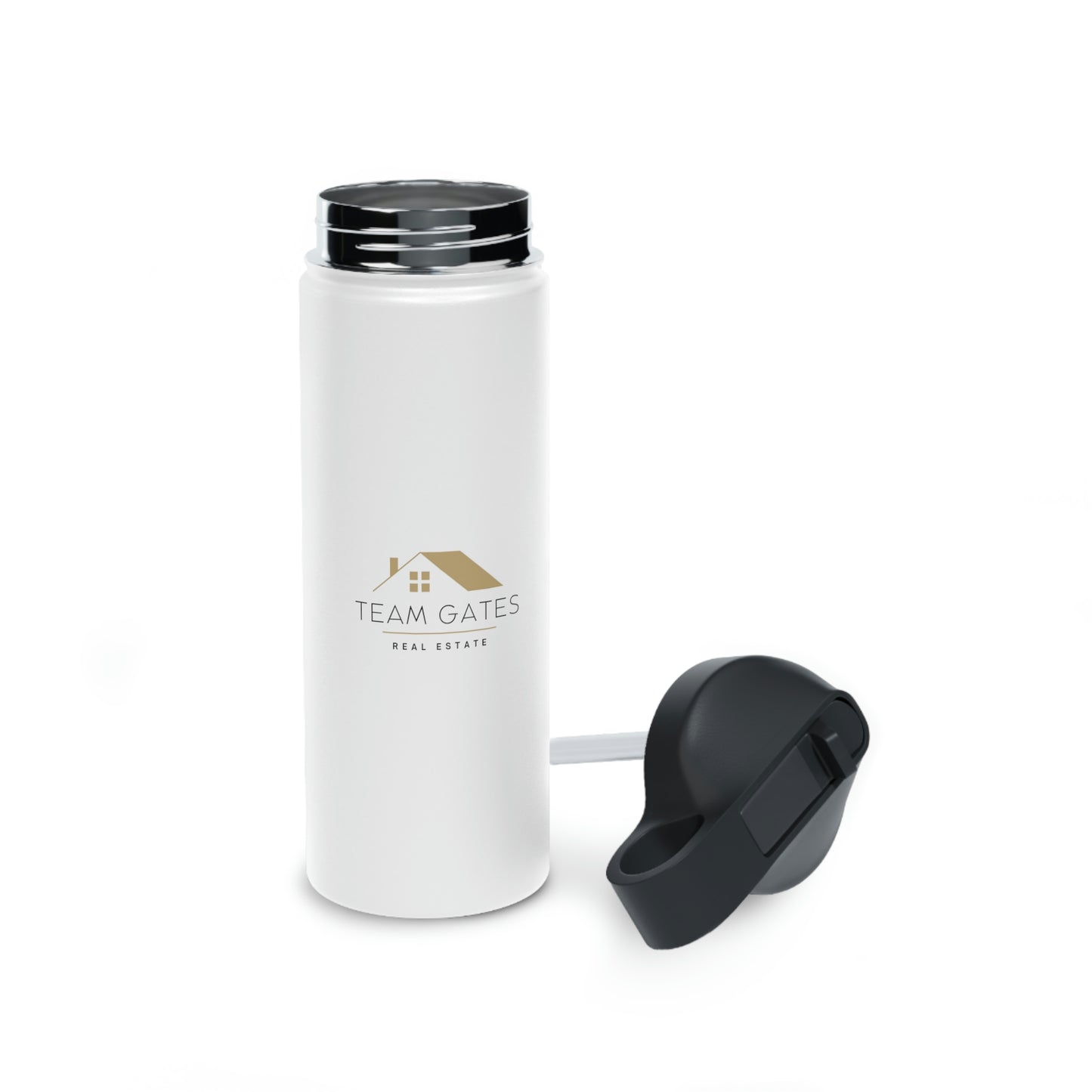 Team Gates - Stainless Steel Water Bottle, Standard Lid