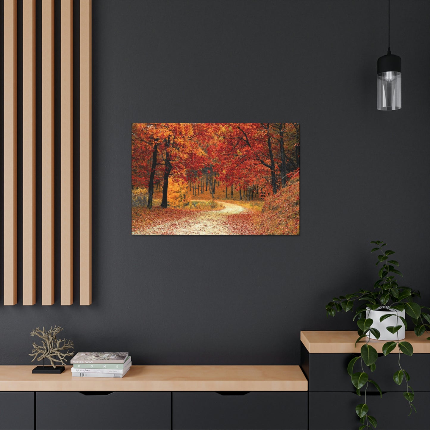 Fall Trail - Foliage forest - Canvas Gallery Wraps