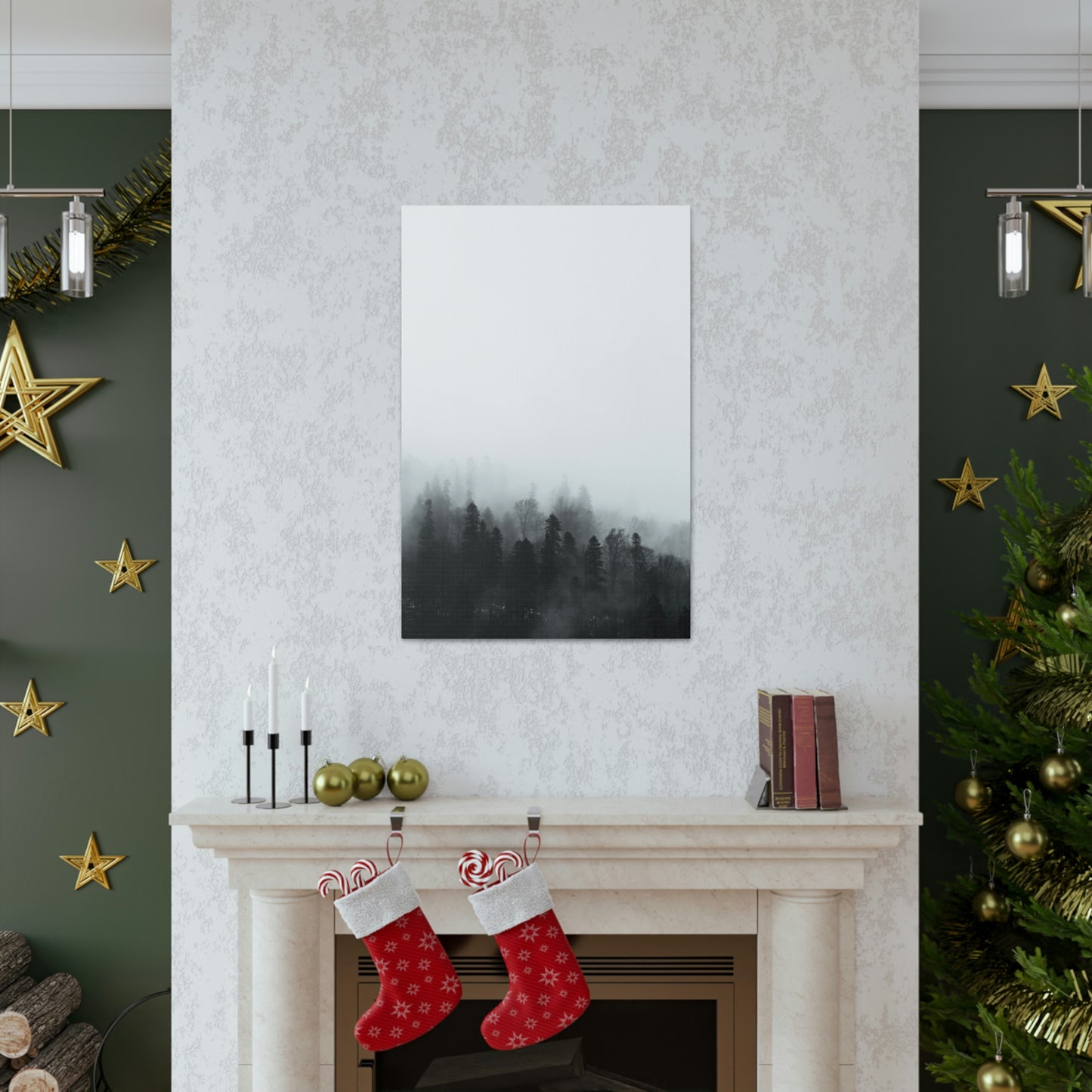 B&W Forest - Canvas Gallery Wraps
