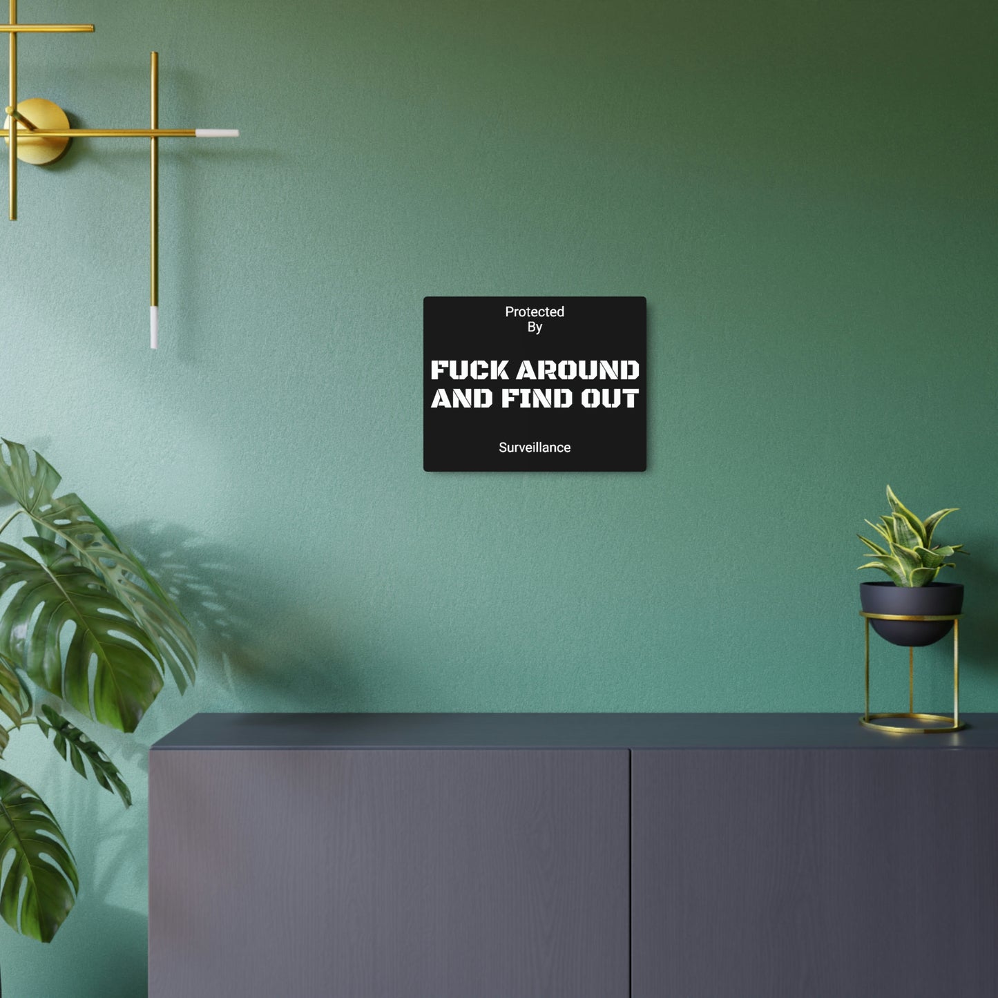 F*** Around and Find out Security Sign - Metal Sign