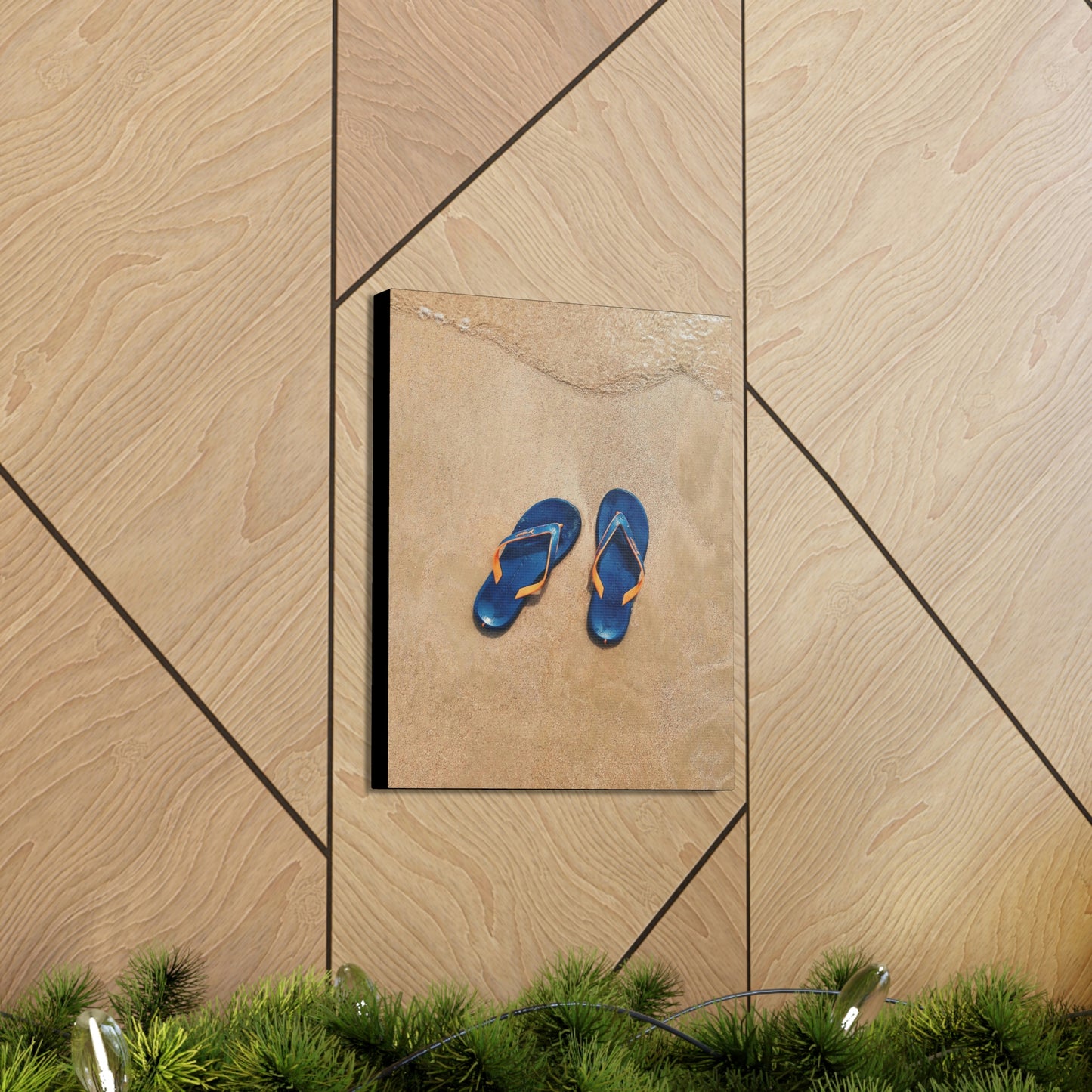 Beachin flip flops - Canvas Gallery Wraps