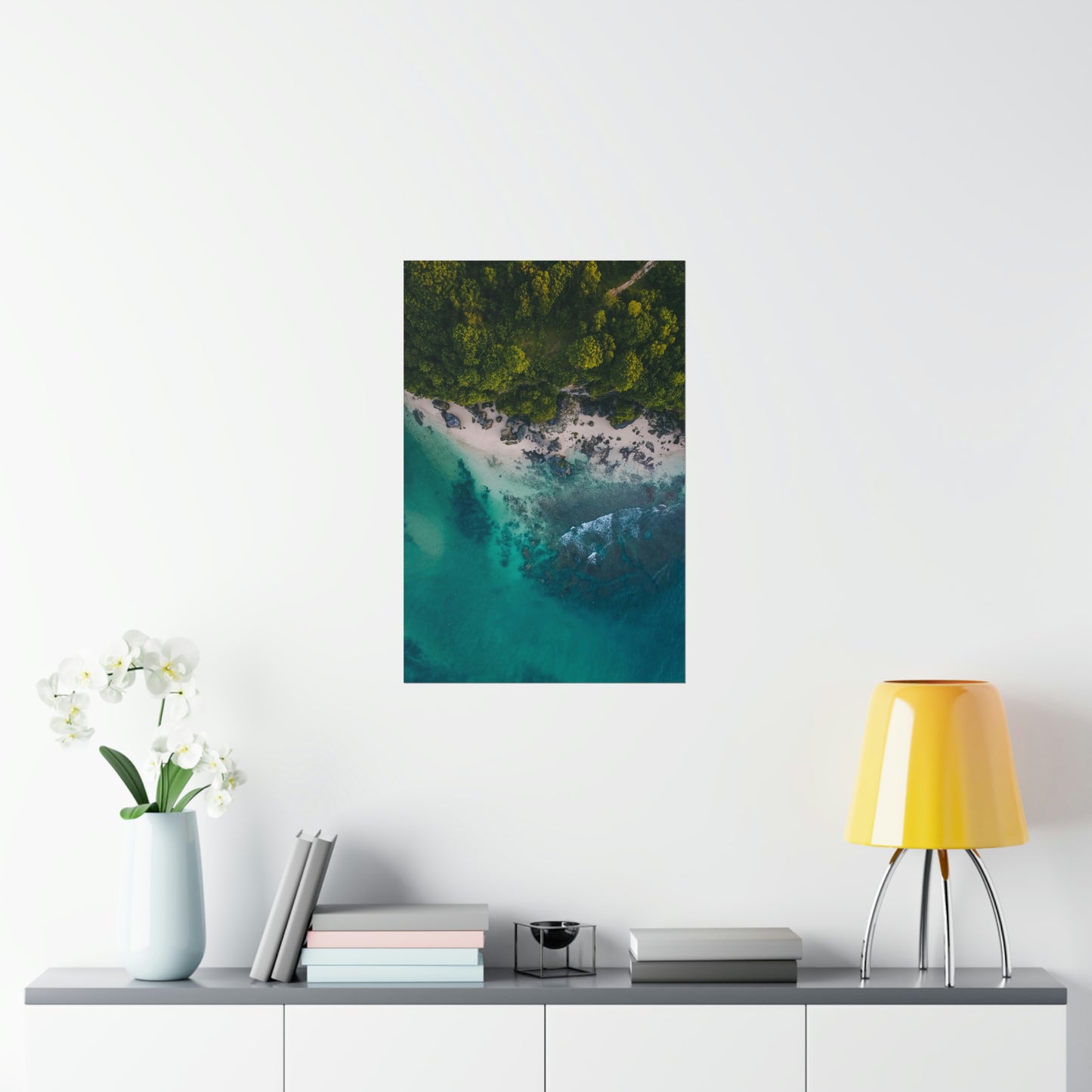 Scenic Beach Waves Premium Matte Poster