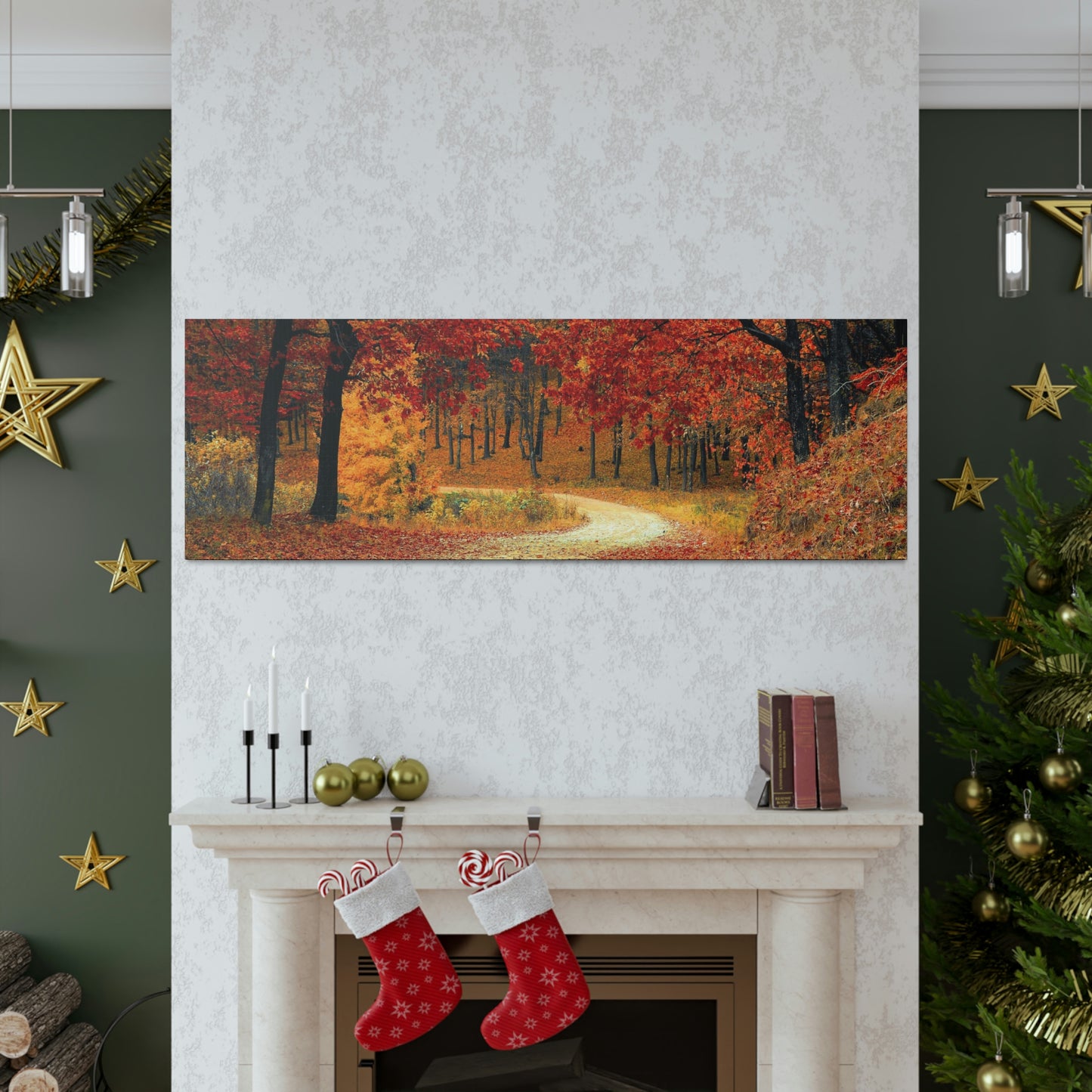 Fall Trail - Foliage forest - Canvas Gallery Wraps