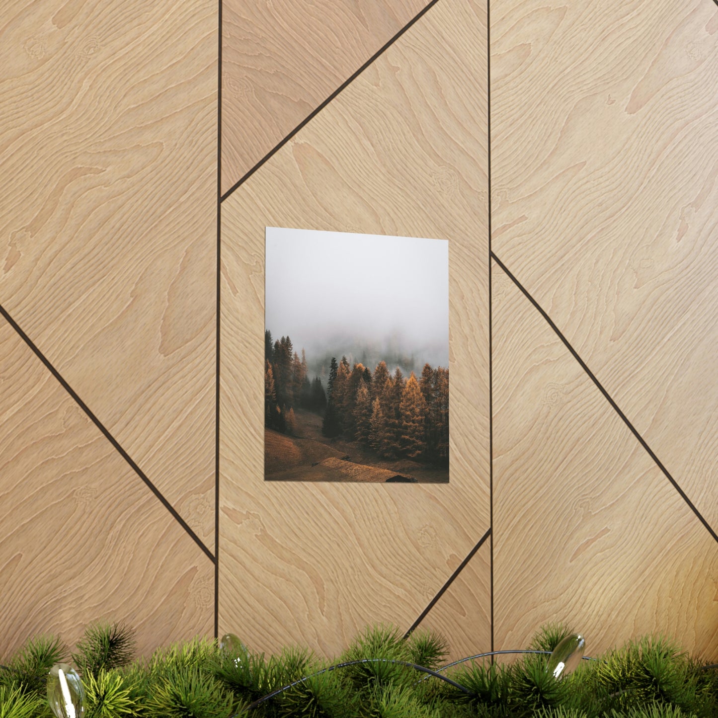 Smokey Mountains, Forest, Fog - Premium Matte Vertical Posters