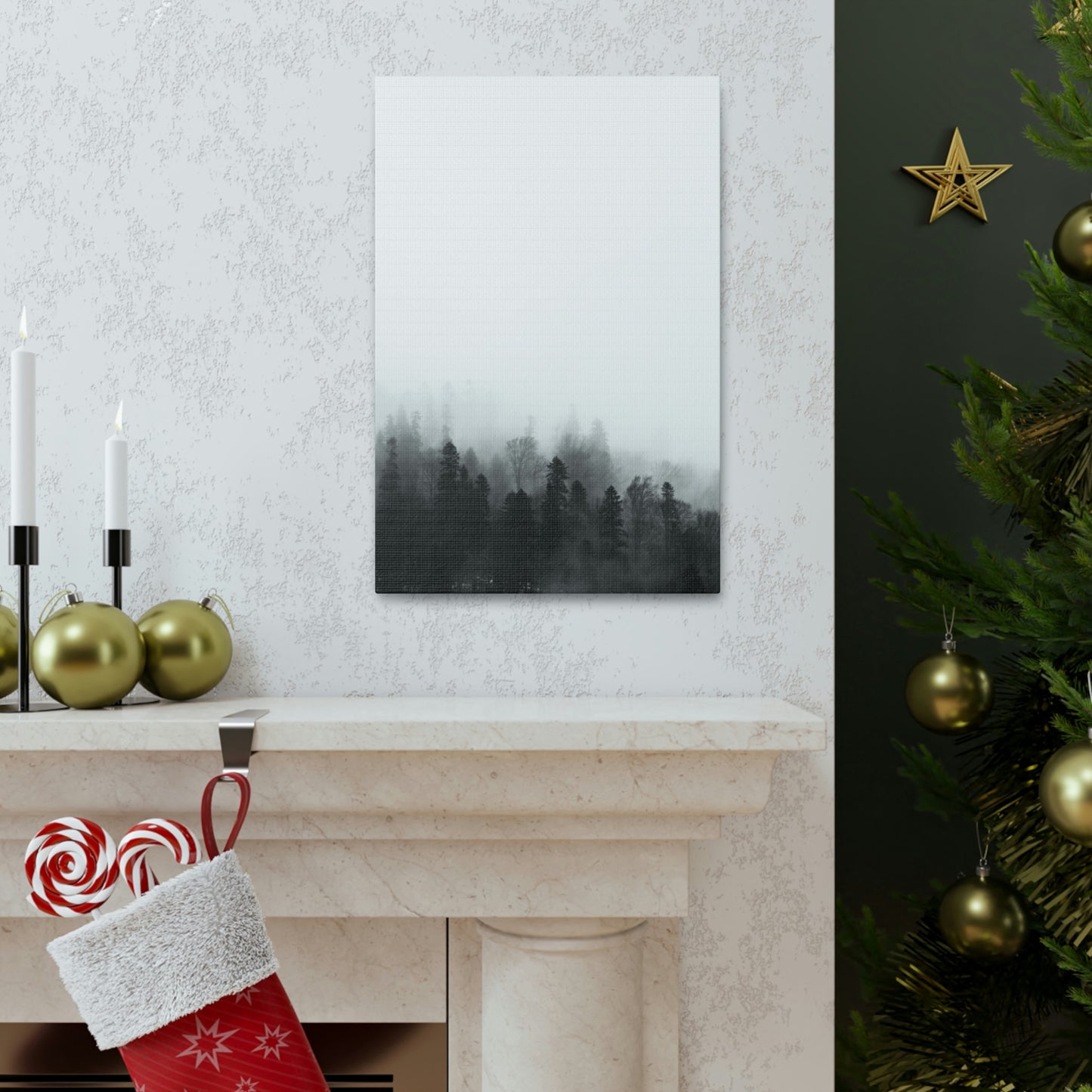 B&W Forest - Canvas Gallery Wraps