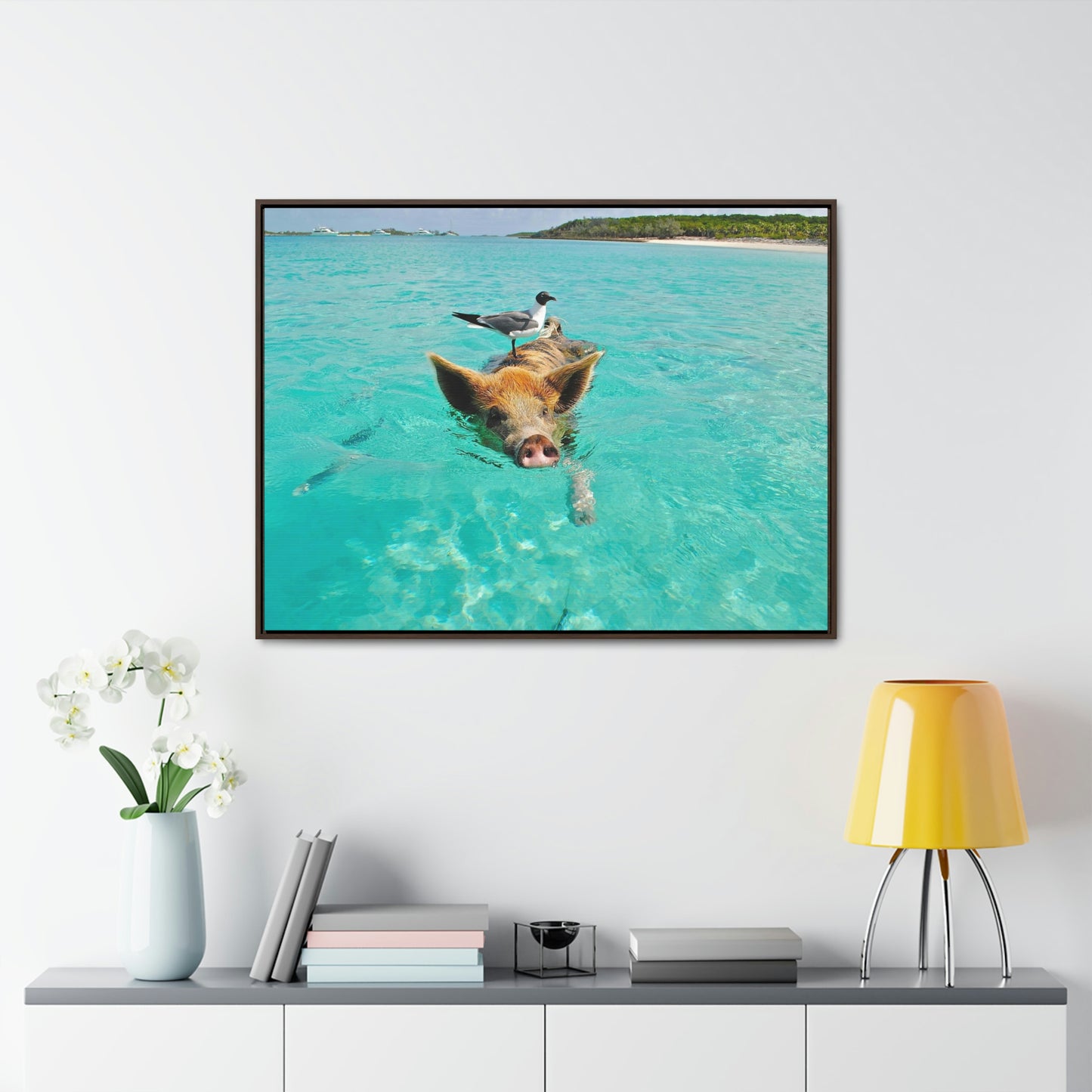 Ocean hog - Gallery Canvas Wraps, Horizontal Frame