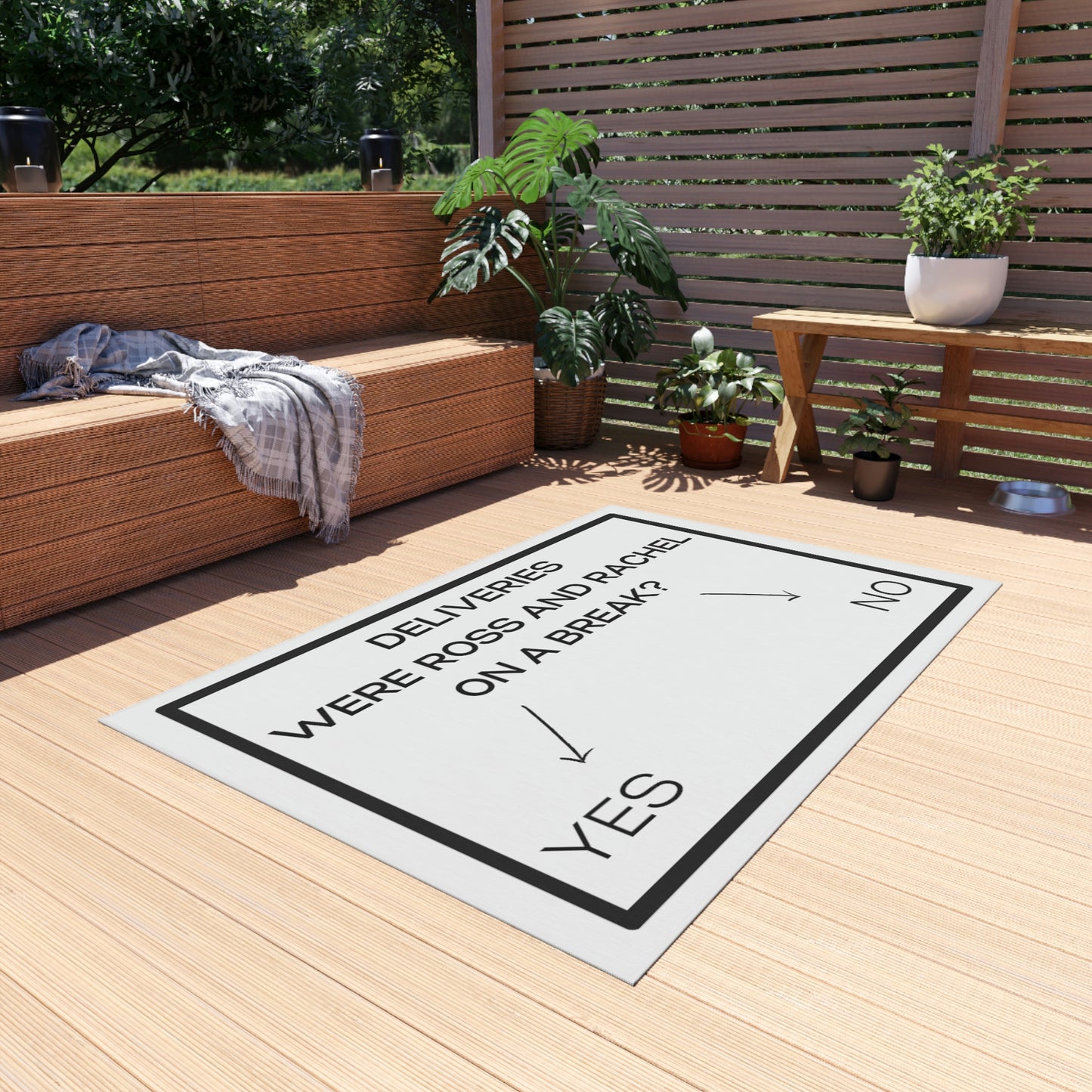 On a Break - Outdoor Rug (White)