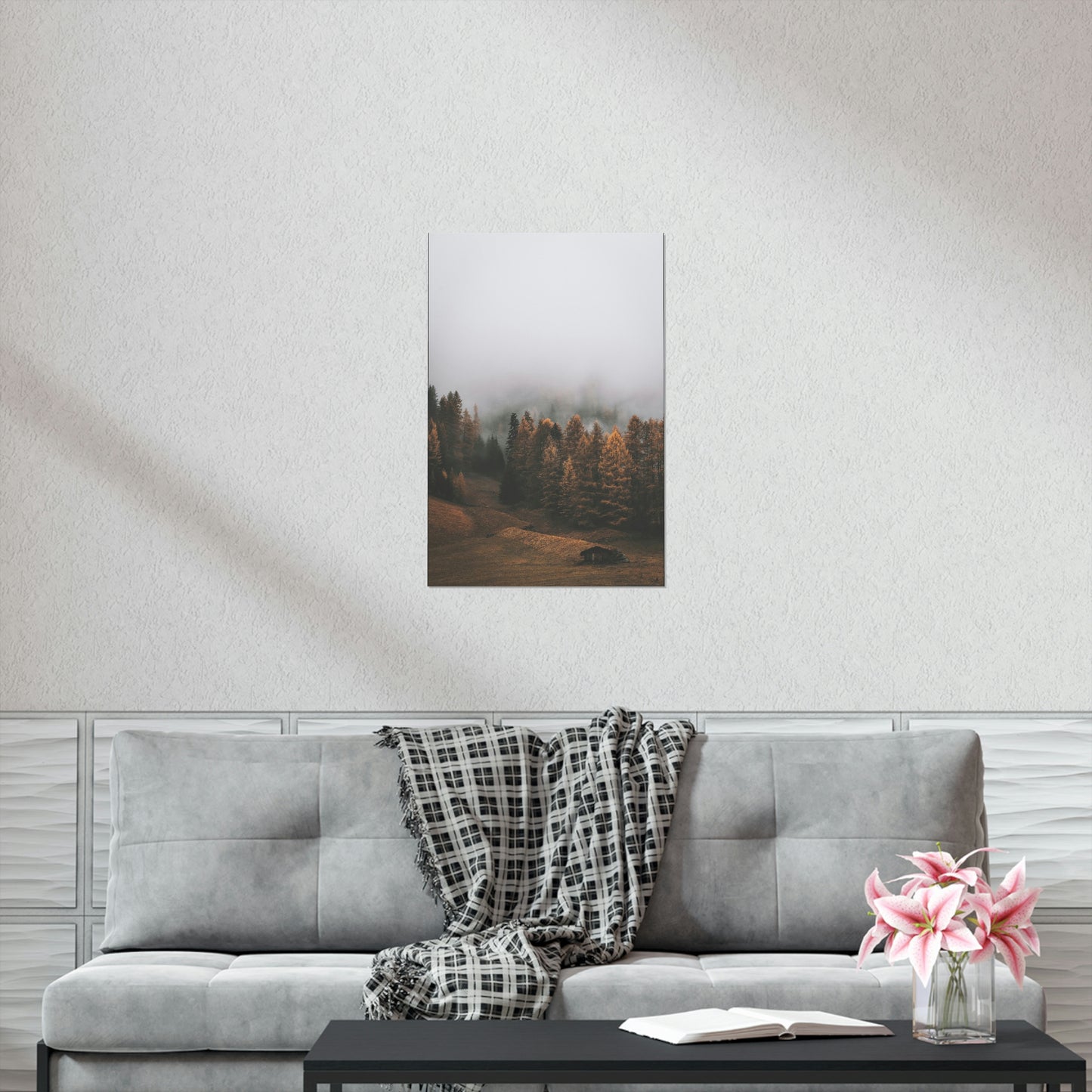 Smokey Mountains, Forest, Fog - Premium Matte Vertical Posters
