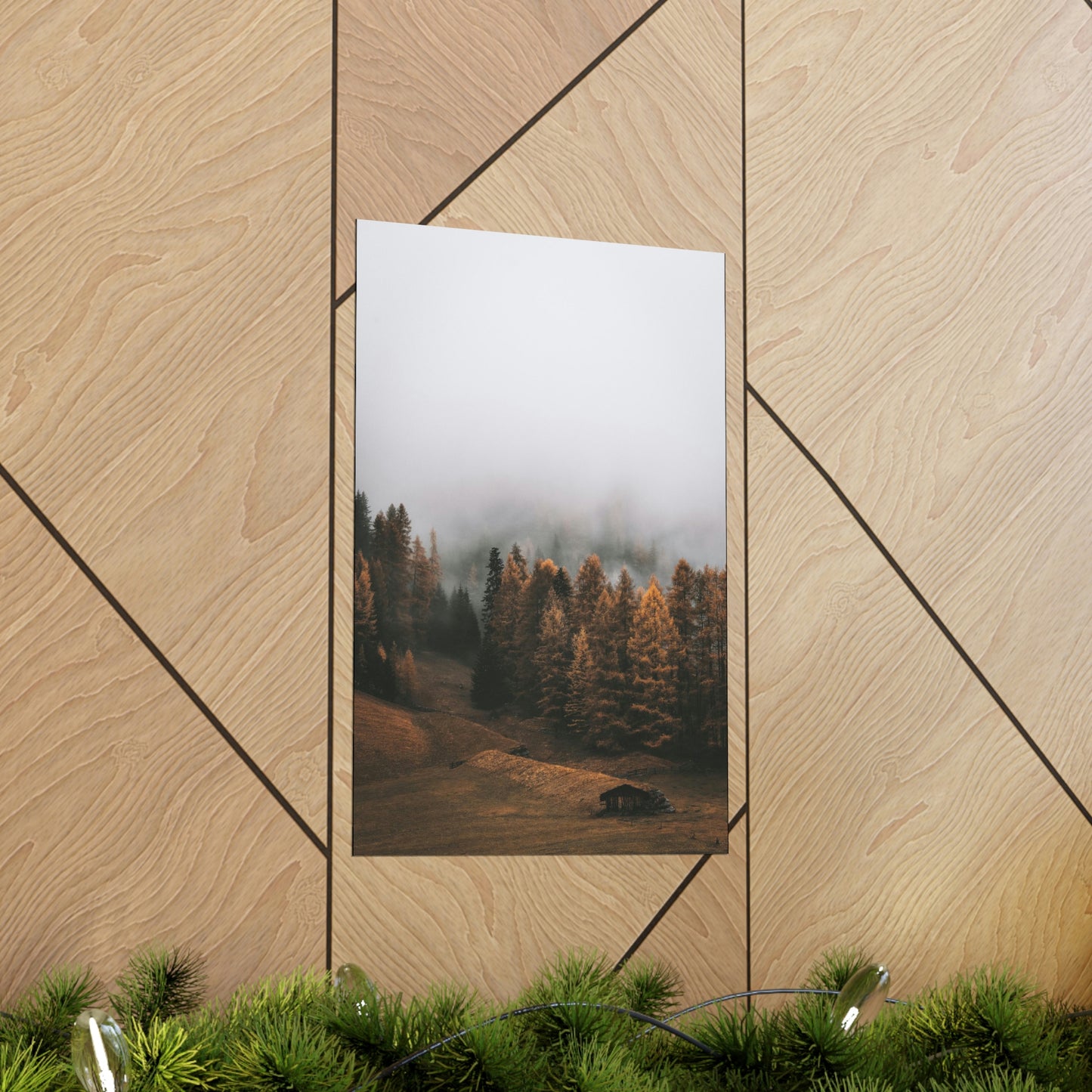 Smokey Mountains, Forest, Fog - Premium Matte Vertical Posters