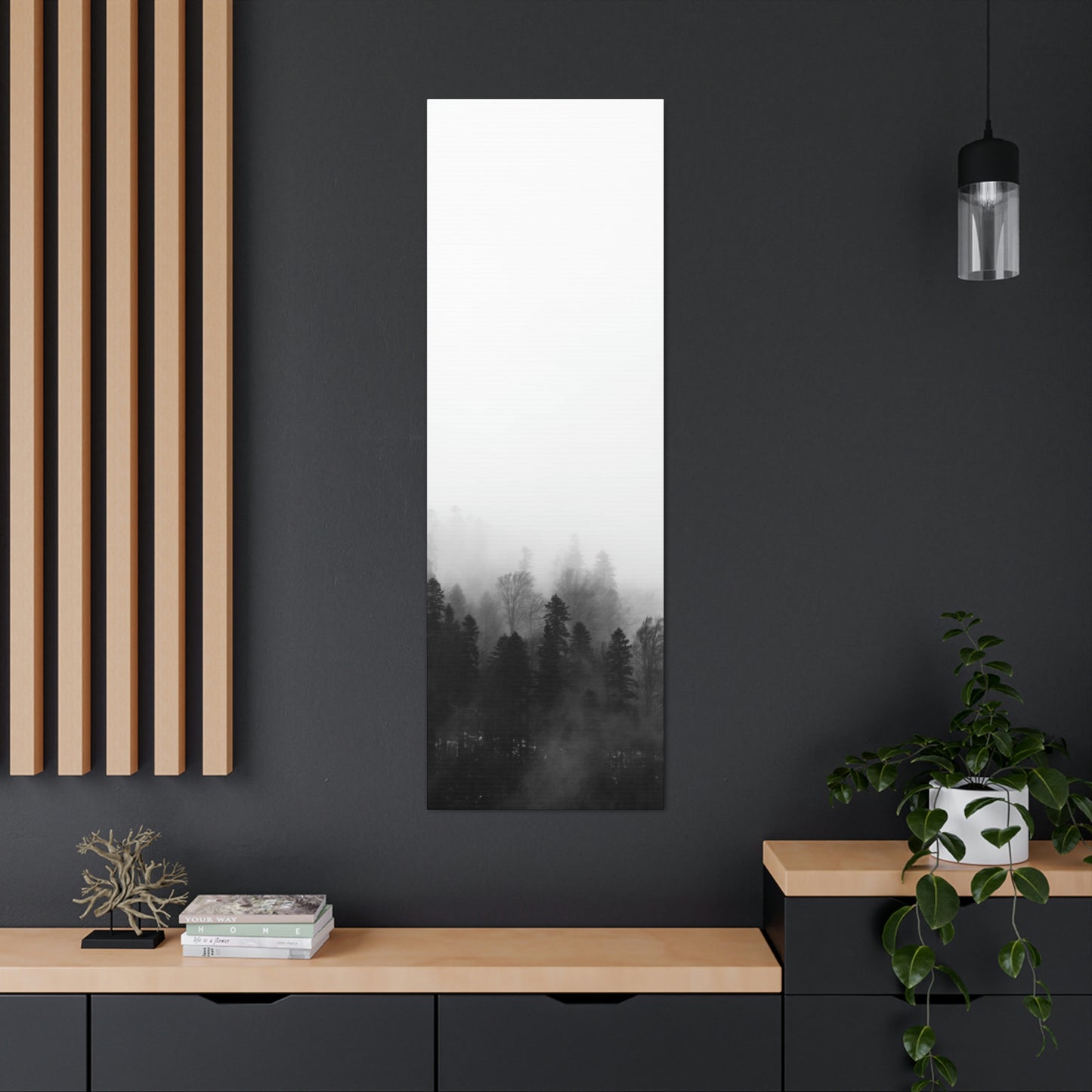 B&W Forest - Canvas Gallery Wraps