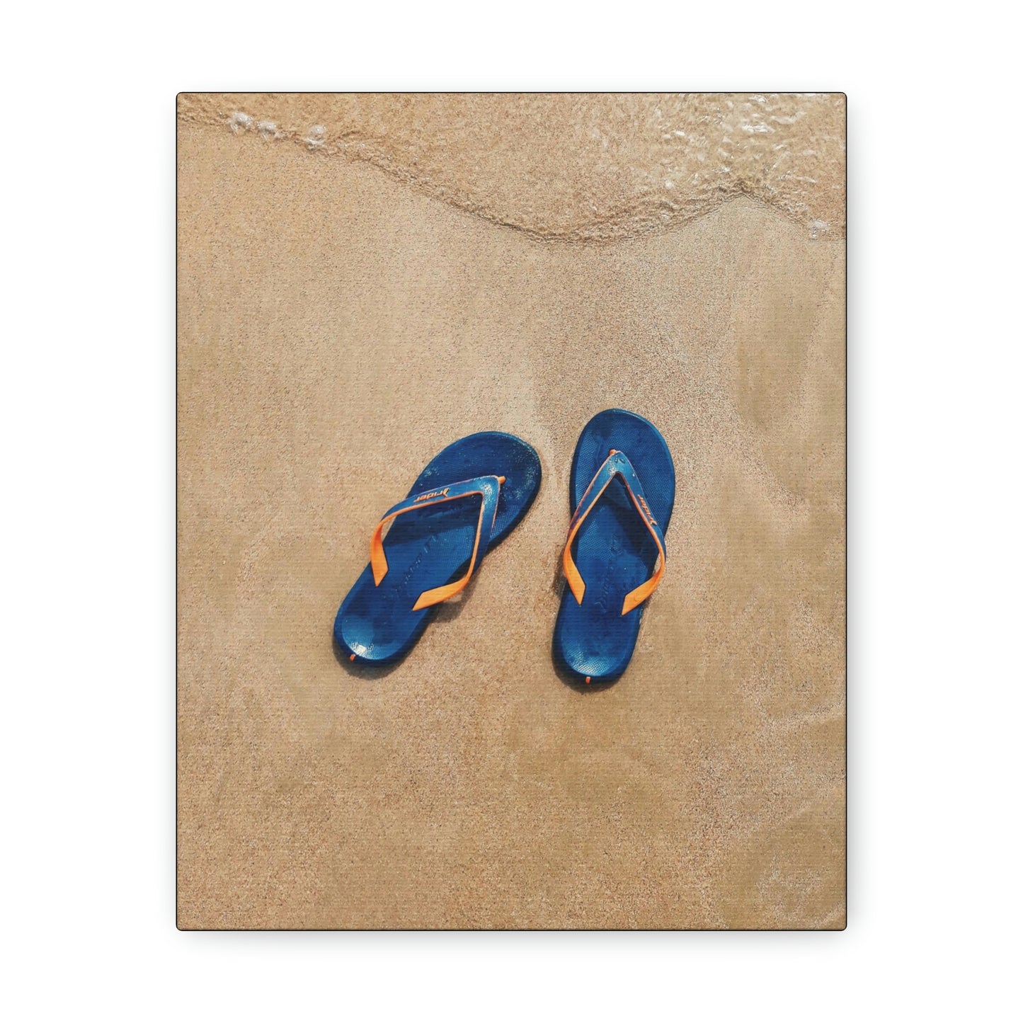 Beachin flip flops - Canvas Gallery Wraps