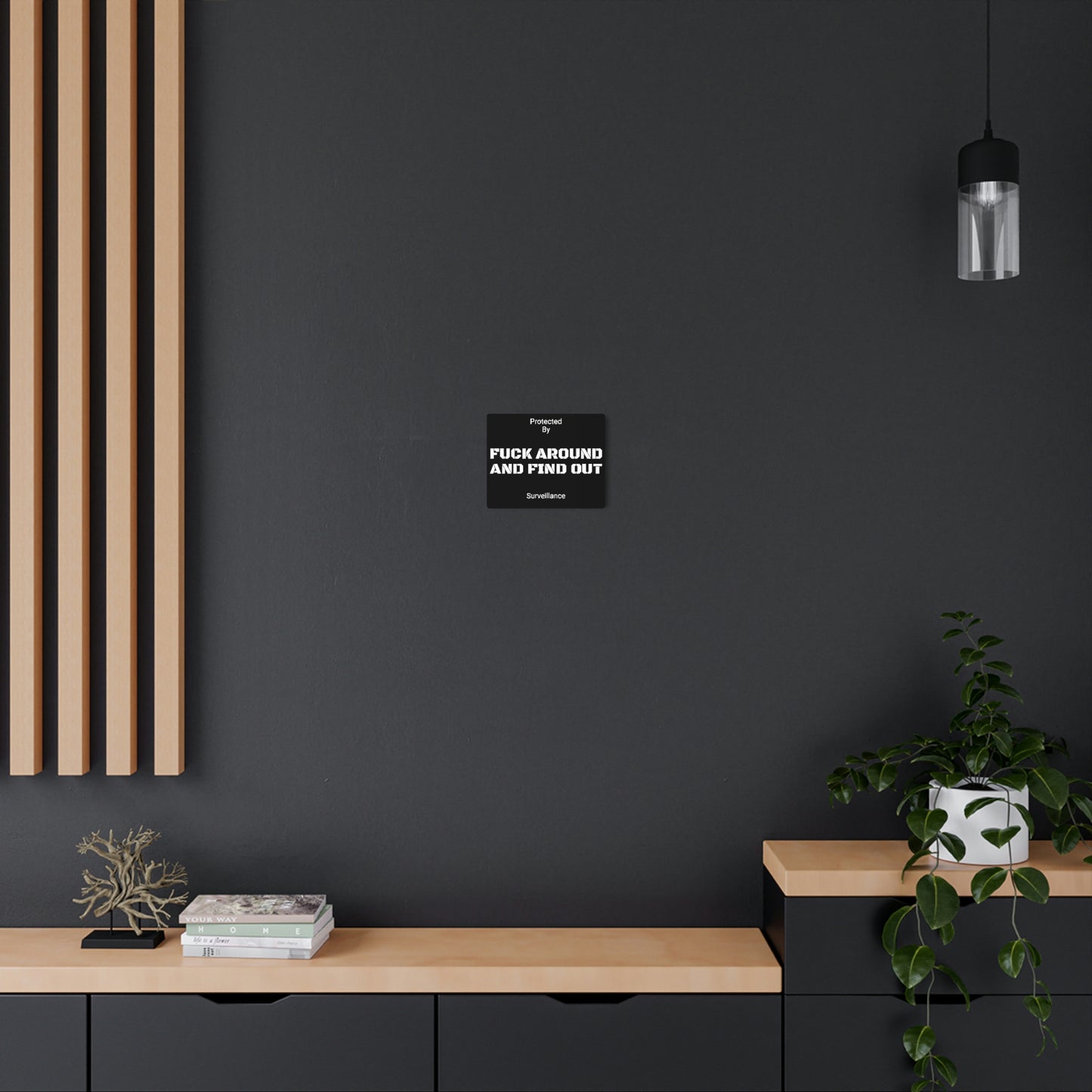 F*** Around and Find out Security Sign - Metal Sign