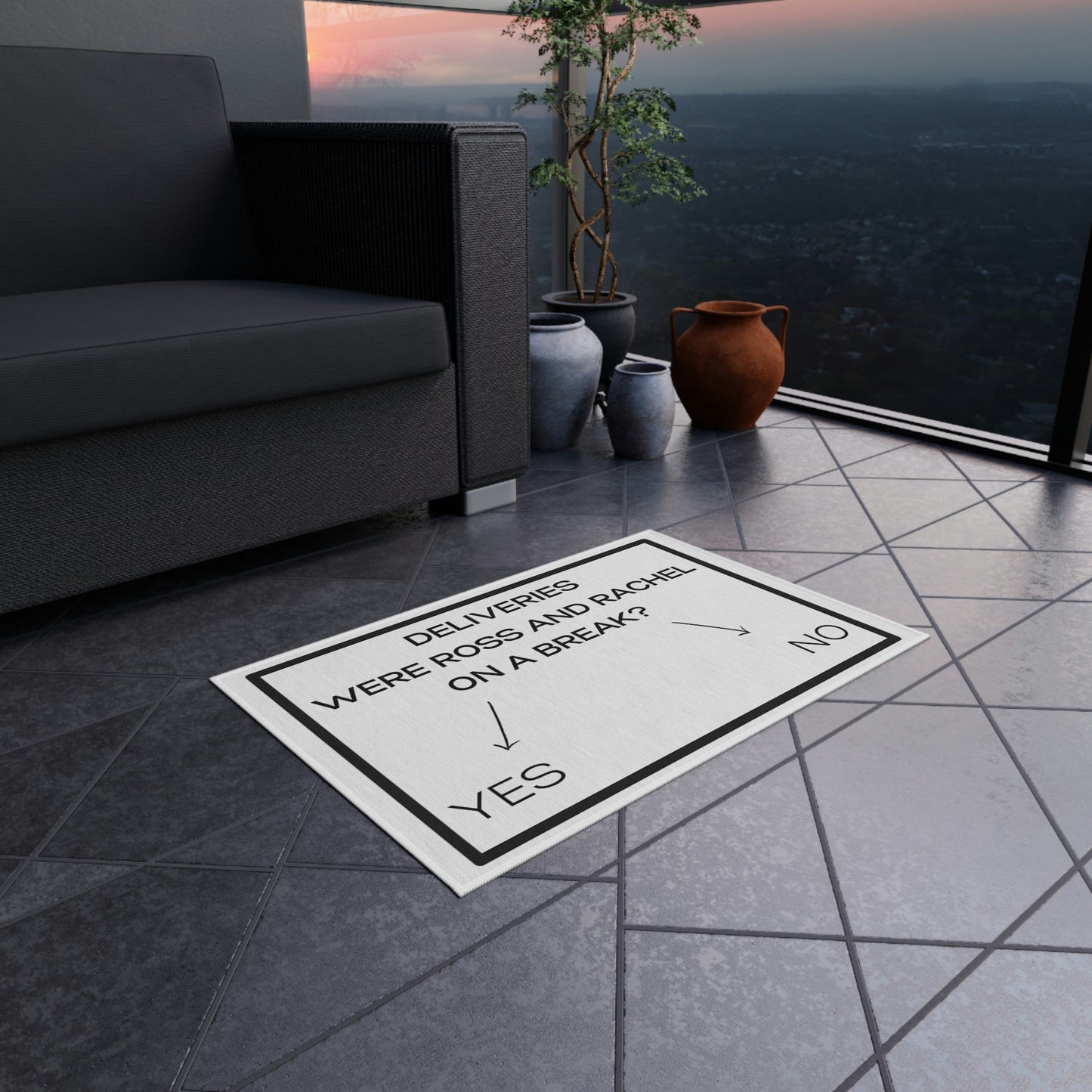 On a Break - Outdoor Rug (White)