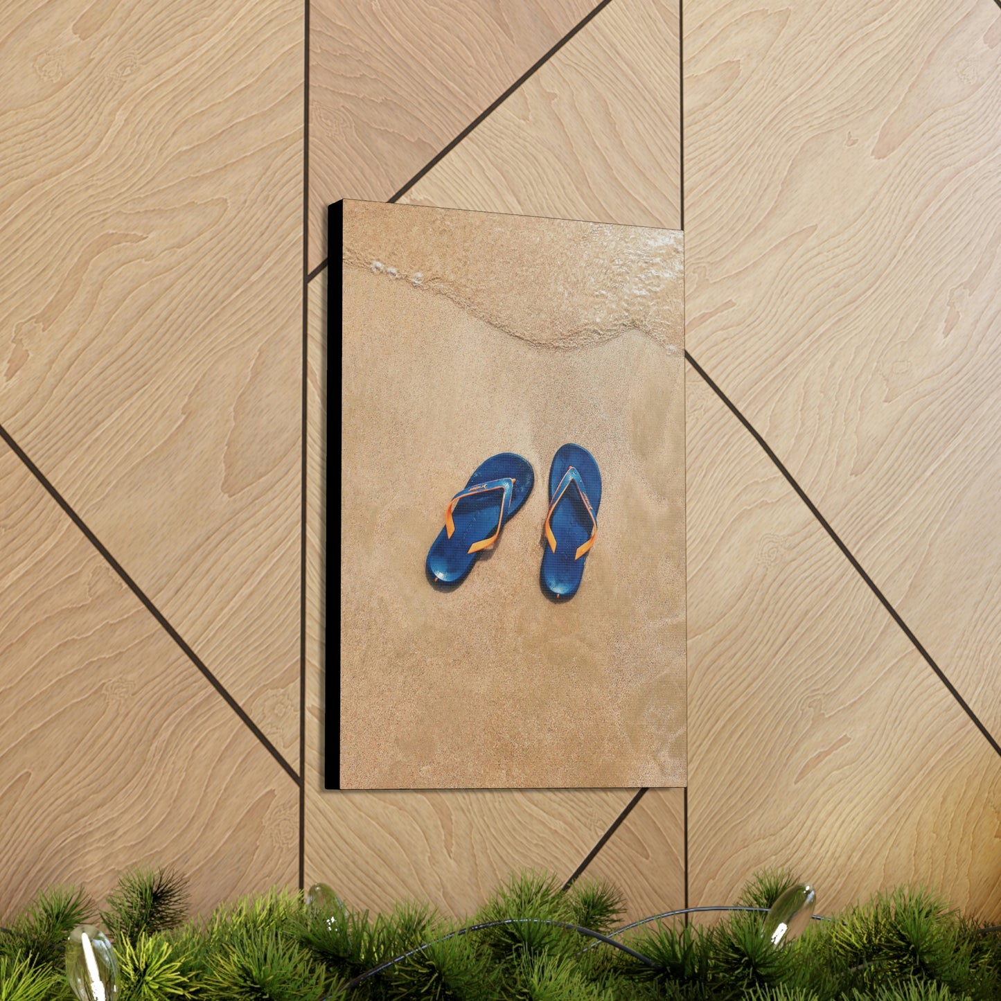 Beachin flip flops - Canvas Gallery Wraps