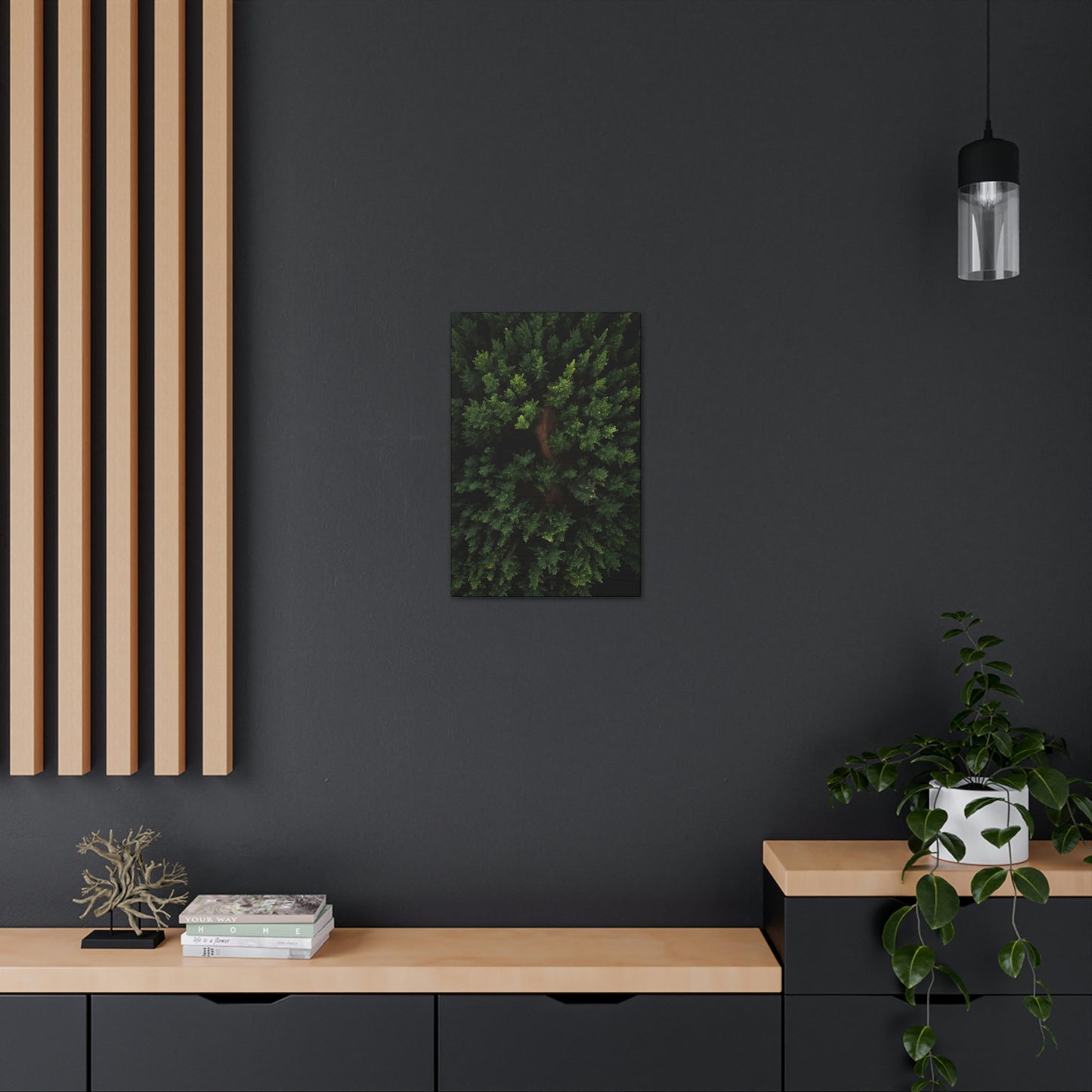 Forest eagle-view - Canvas Gallery Wraps