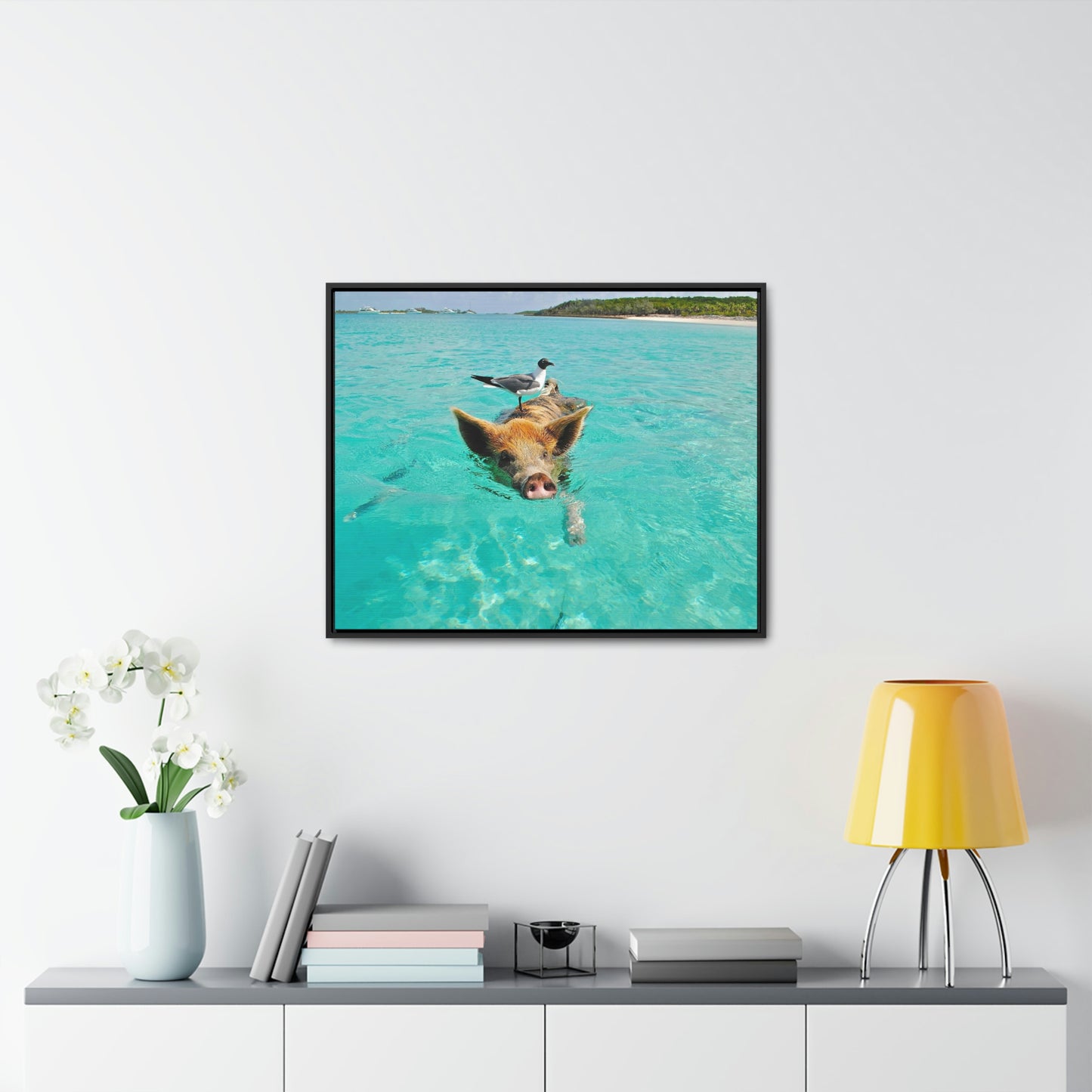 Ocean hog - Gallery Canvas Wraps, Horizontal Frame