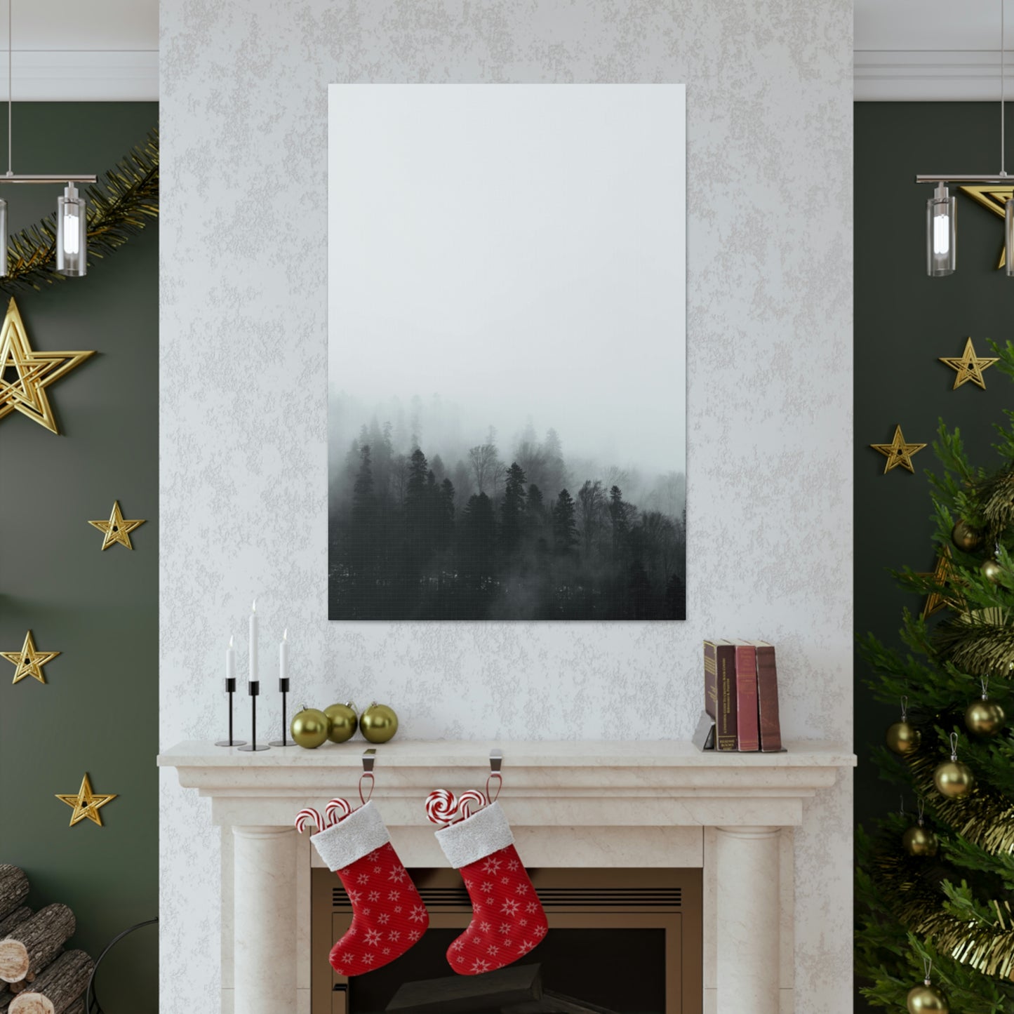 B&W Forest - Canvas Gallery Wraps