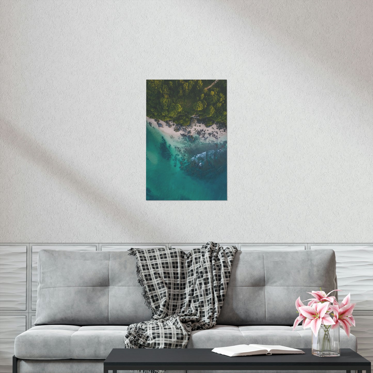 Scenic Beach Waves Premium Matte Poster