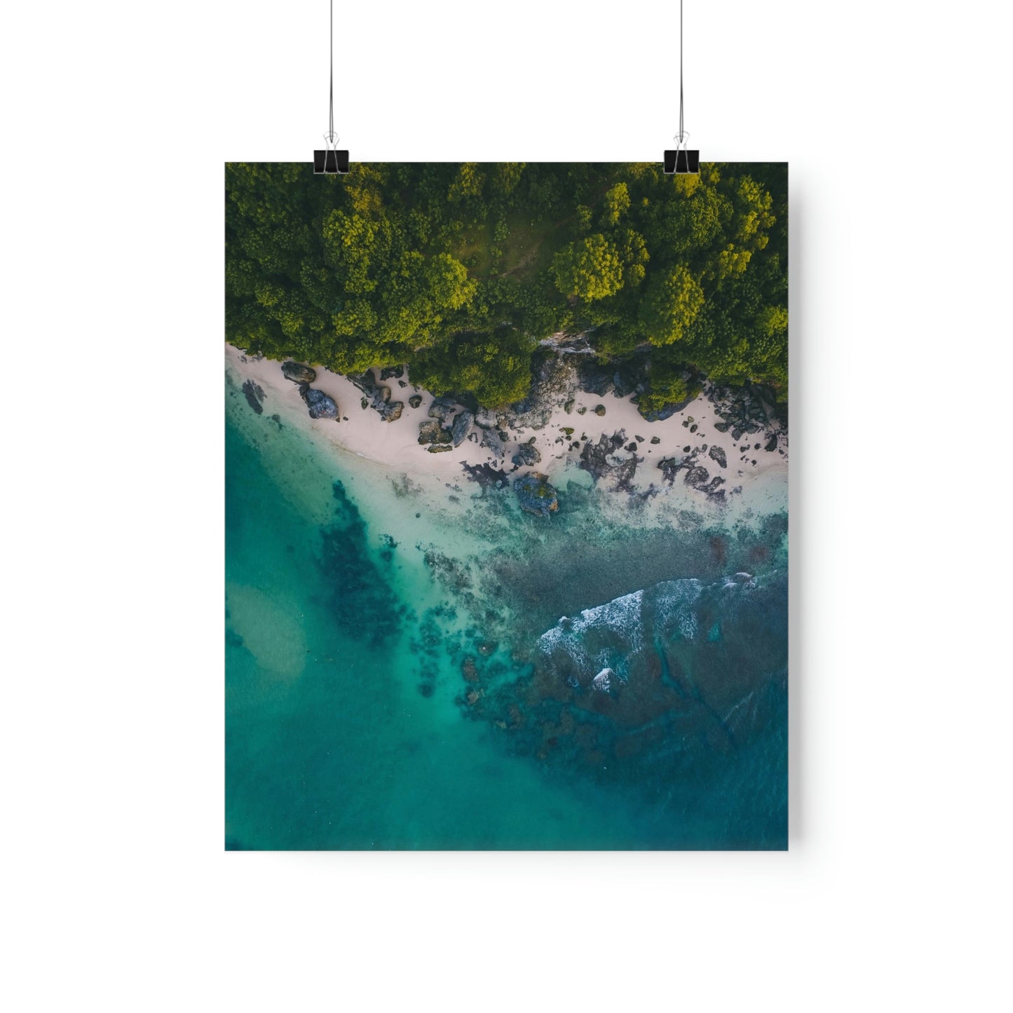 Scenic Beach Waves Premium Matte Poster