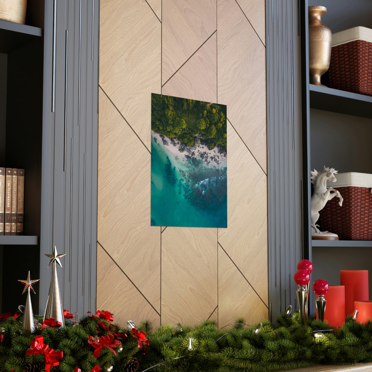 Scenic Beach Waves Premium Matte Poster