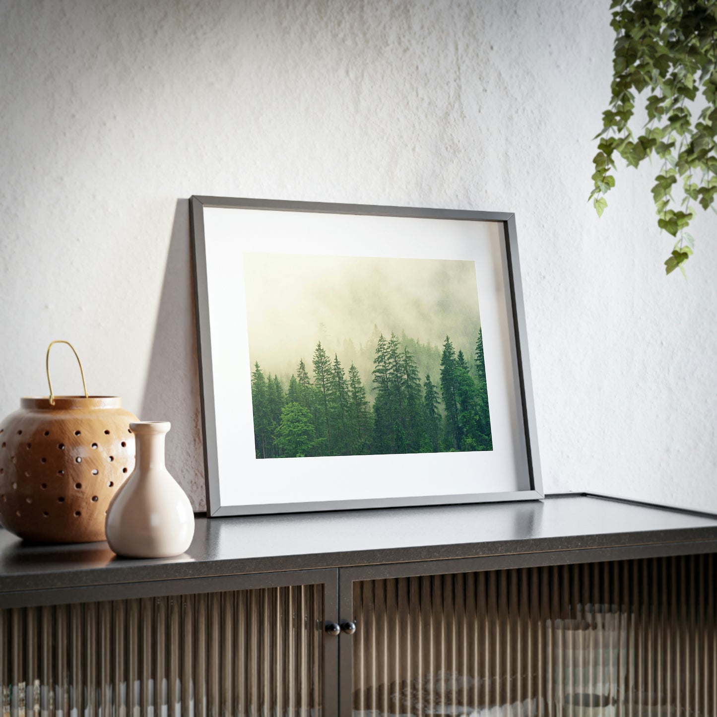 Foggy Forest - Framed Posters, Matte