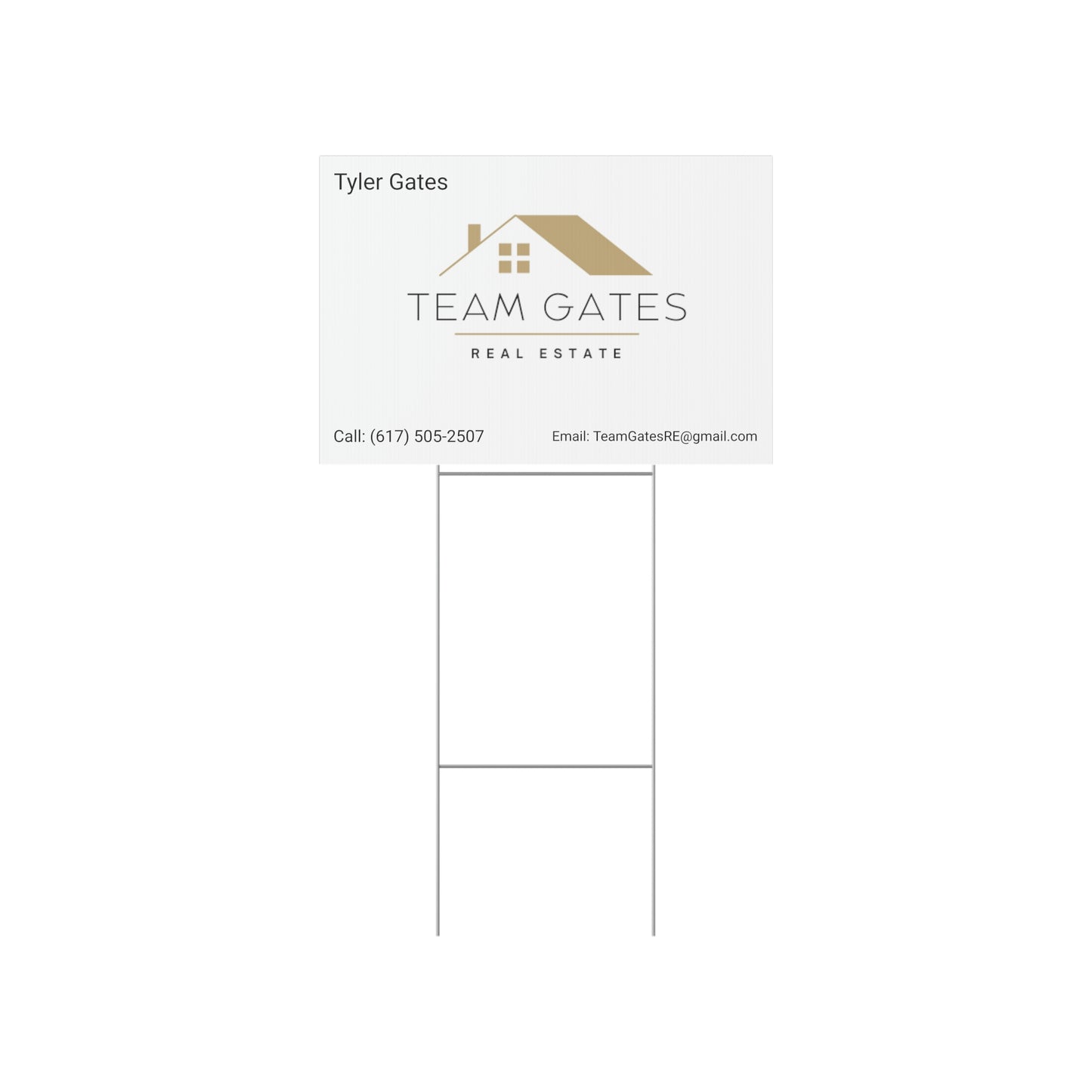 Team Gates - Yard Sign