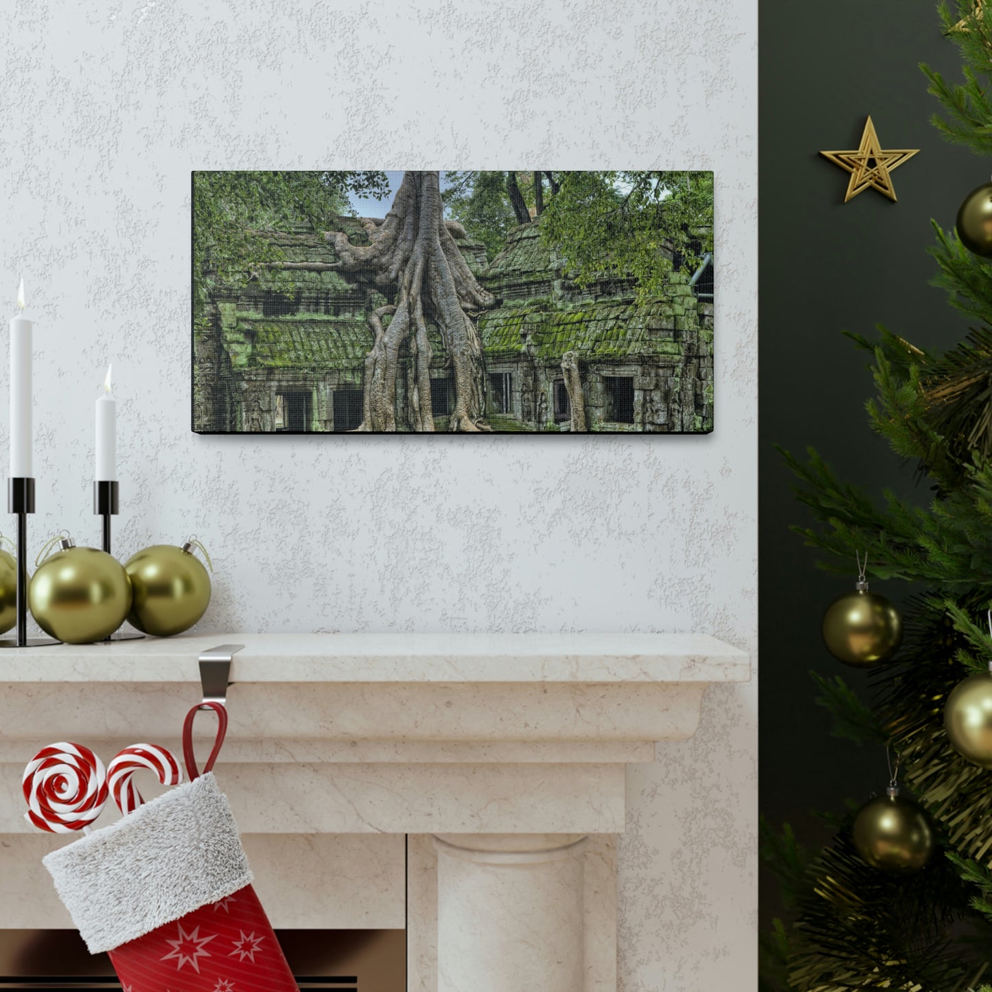 Jungle Temple - nature, trees Canvas Gallery Wraps