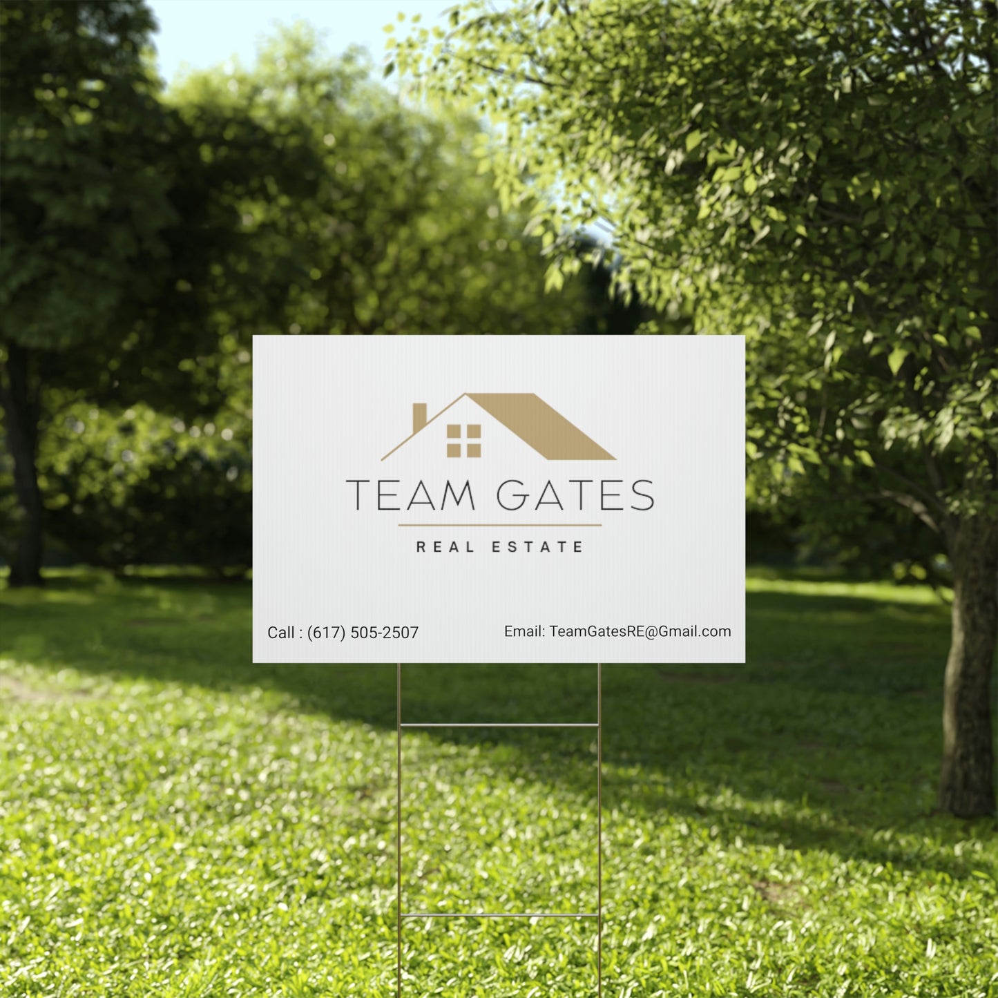 Team Gates - Plastic Yard Sign